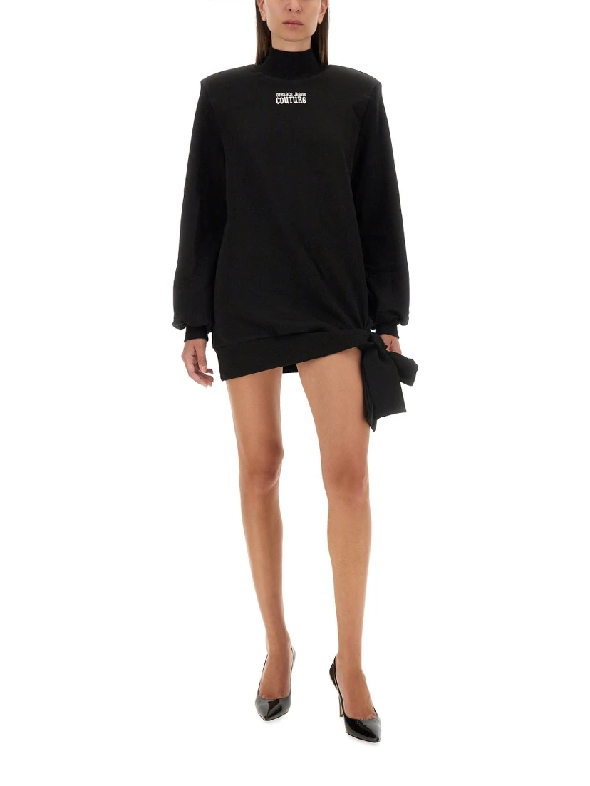 SWEATSHIRT DRESS WITH LOGO