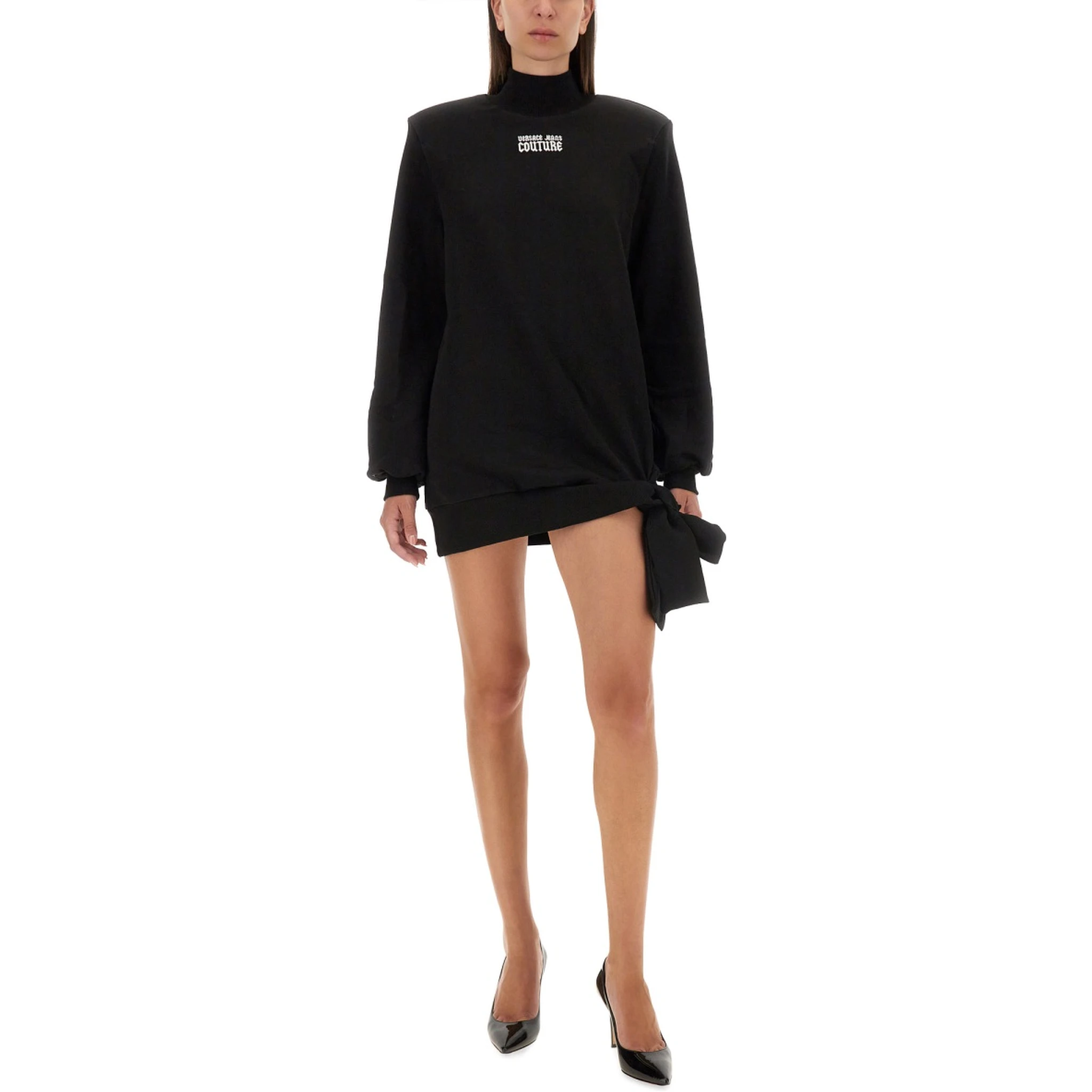 SWEATSHIRT DRESS WITH LOGO