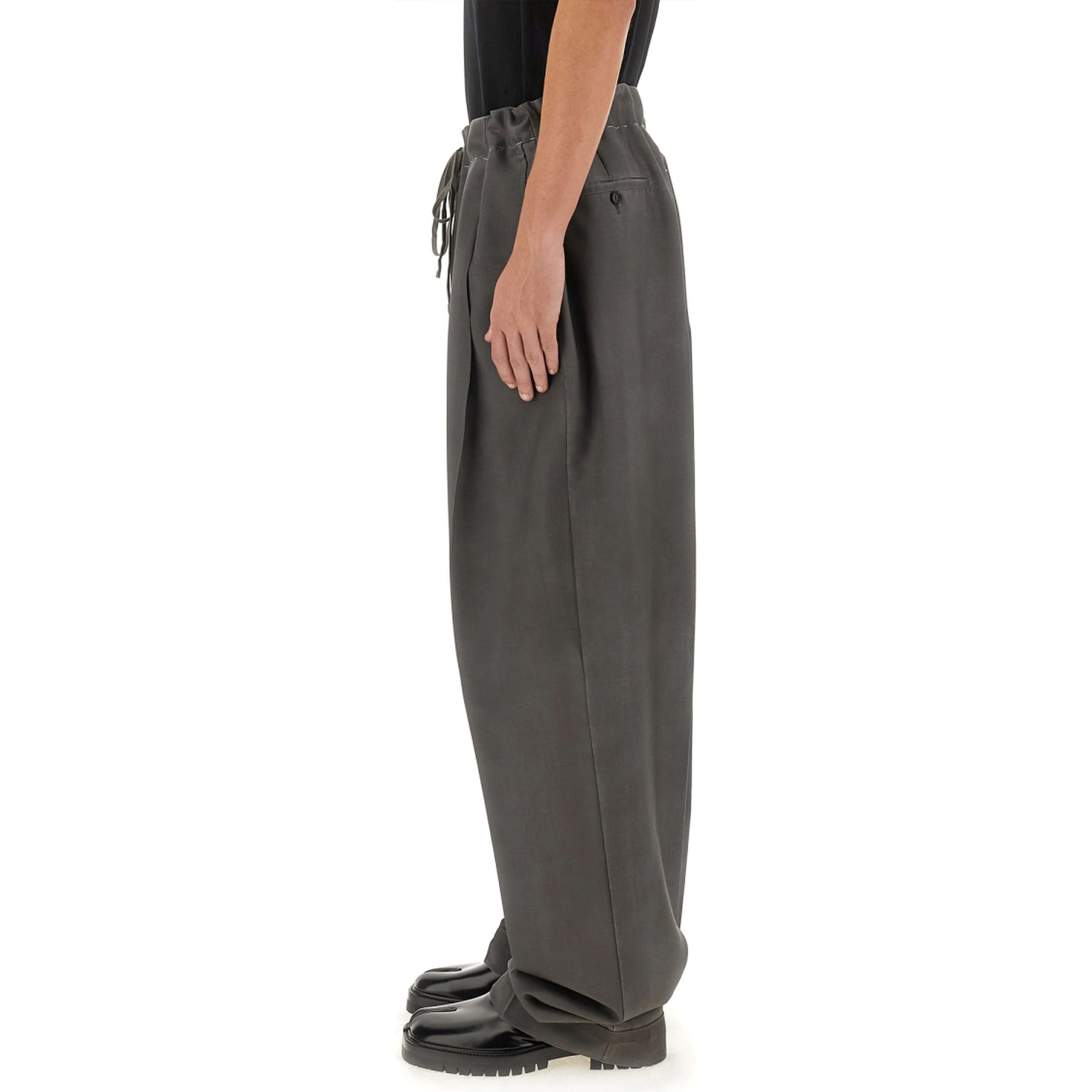 WOOL AND MOHAIR PANTS