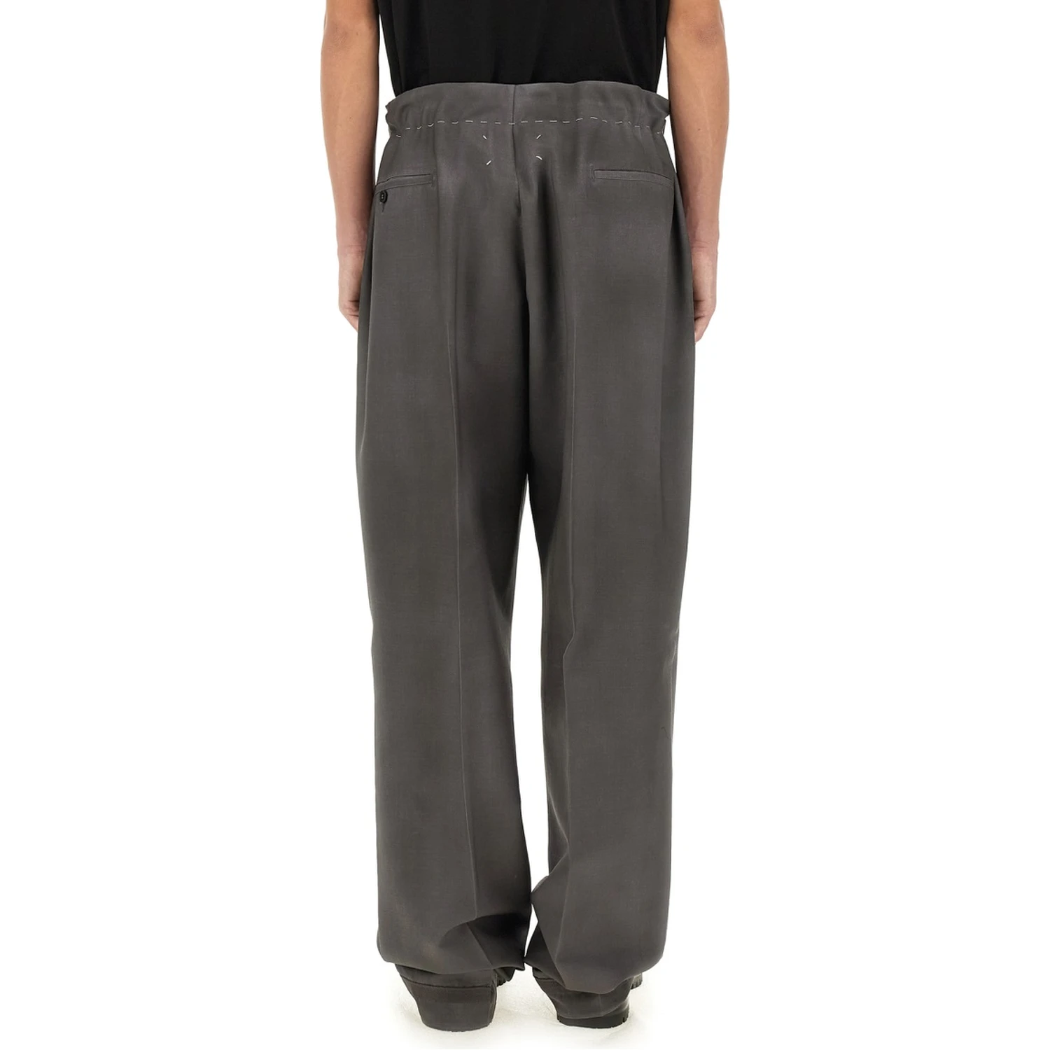 WOOL AND MOHAIR PANTS