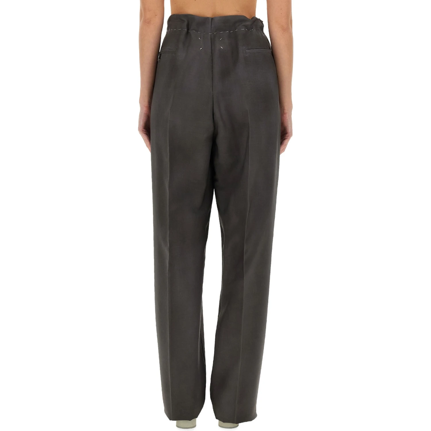 WOOL AND MOHAIR PANTS
