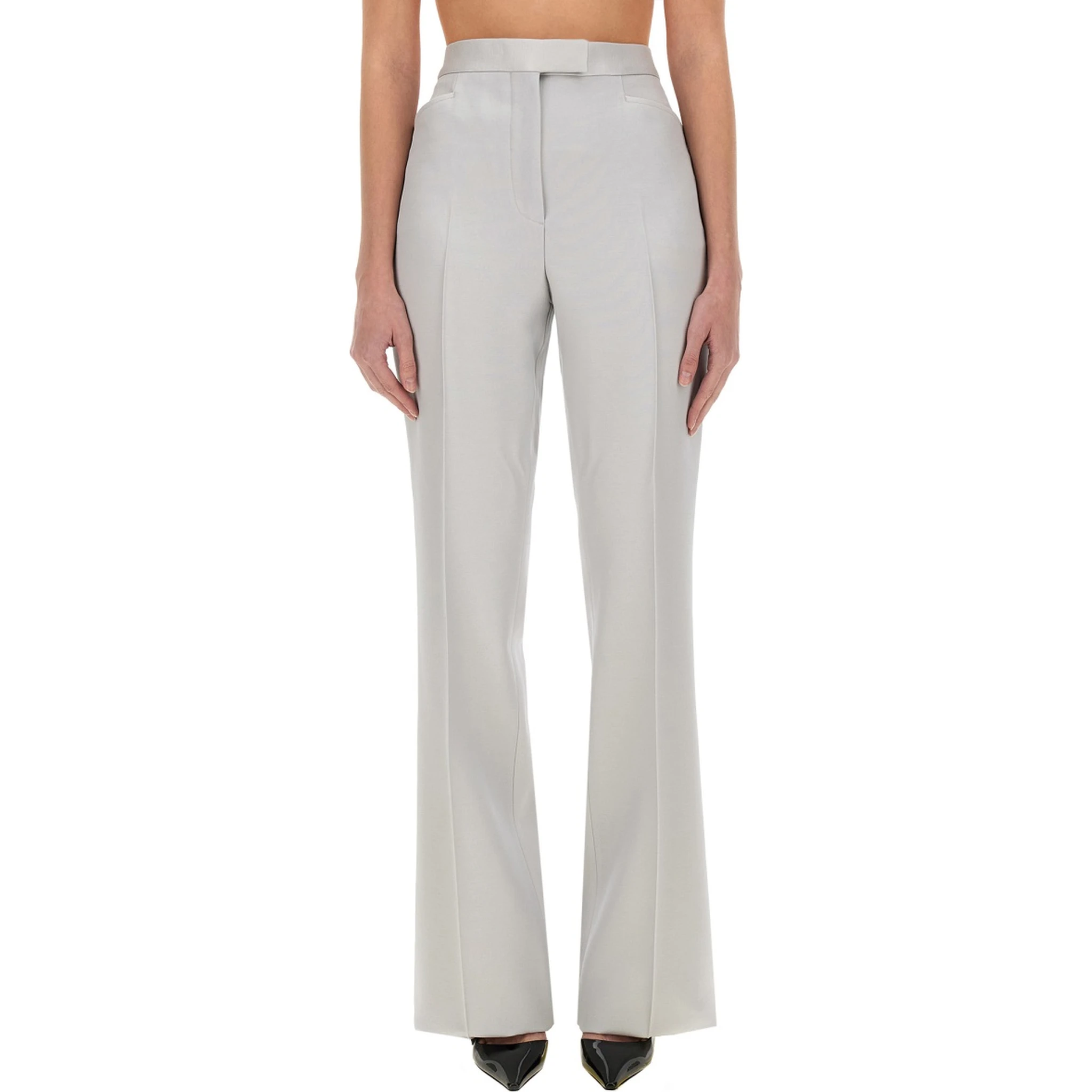 WIDE LEG TUXEDO TAILORED PANTS
