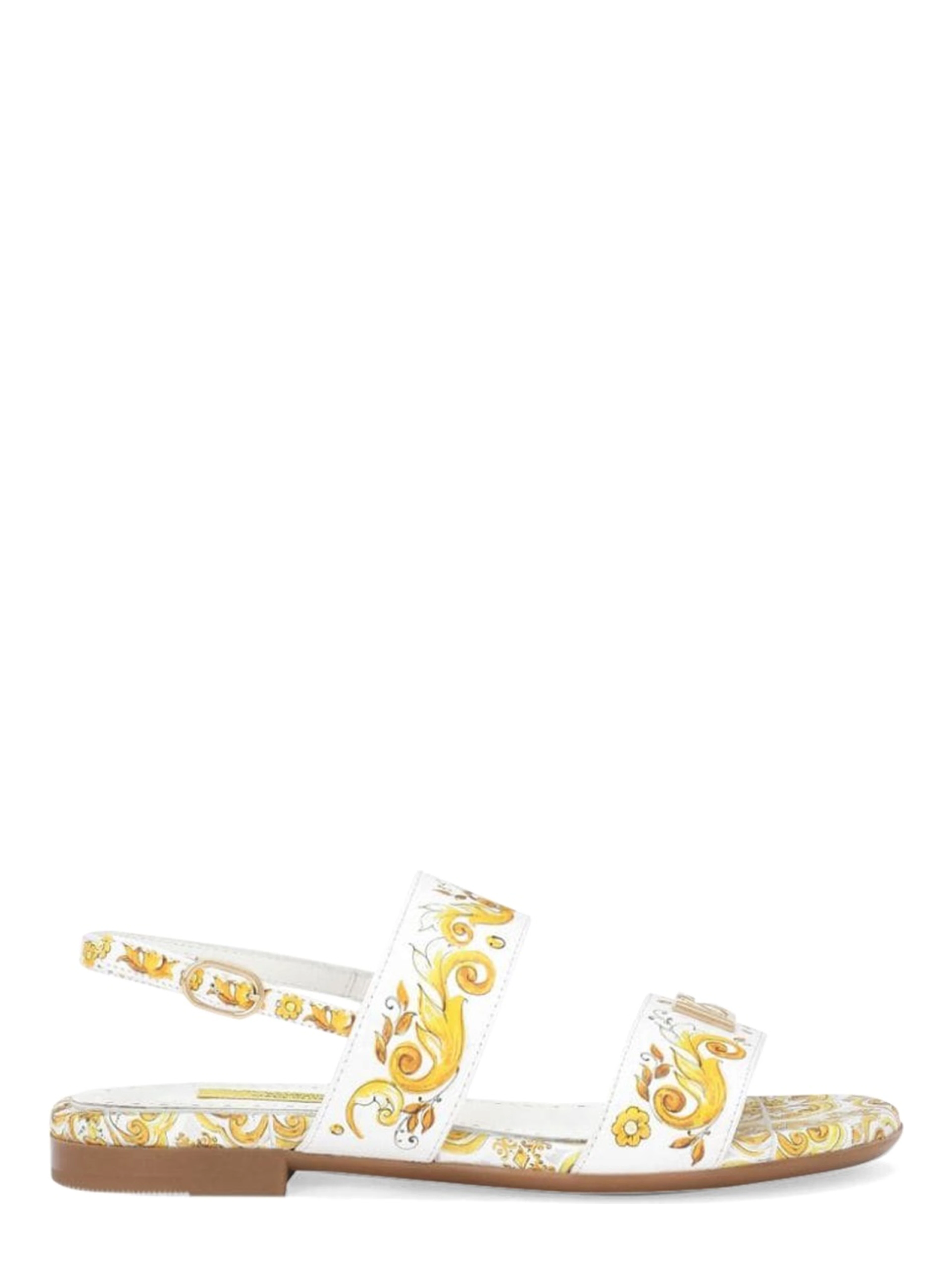 printed calf sandal