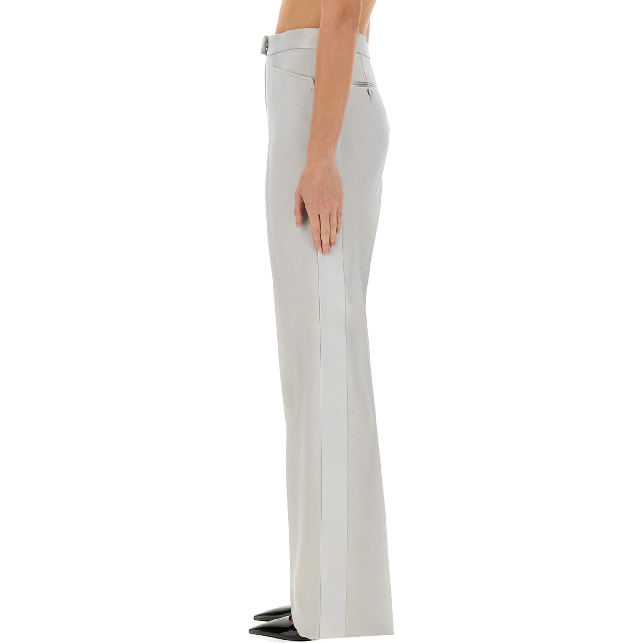 WIDE LEG TUXEDO TAILORED PANTS