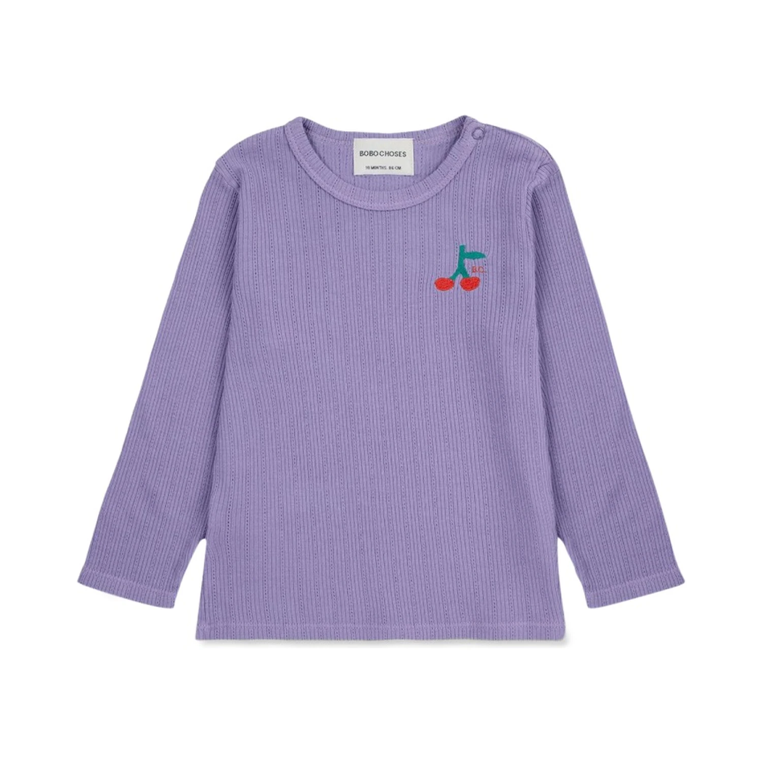 baby cherry long sleeve tight t-shirt