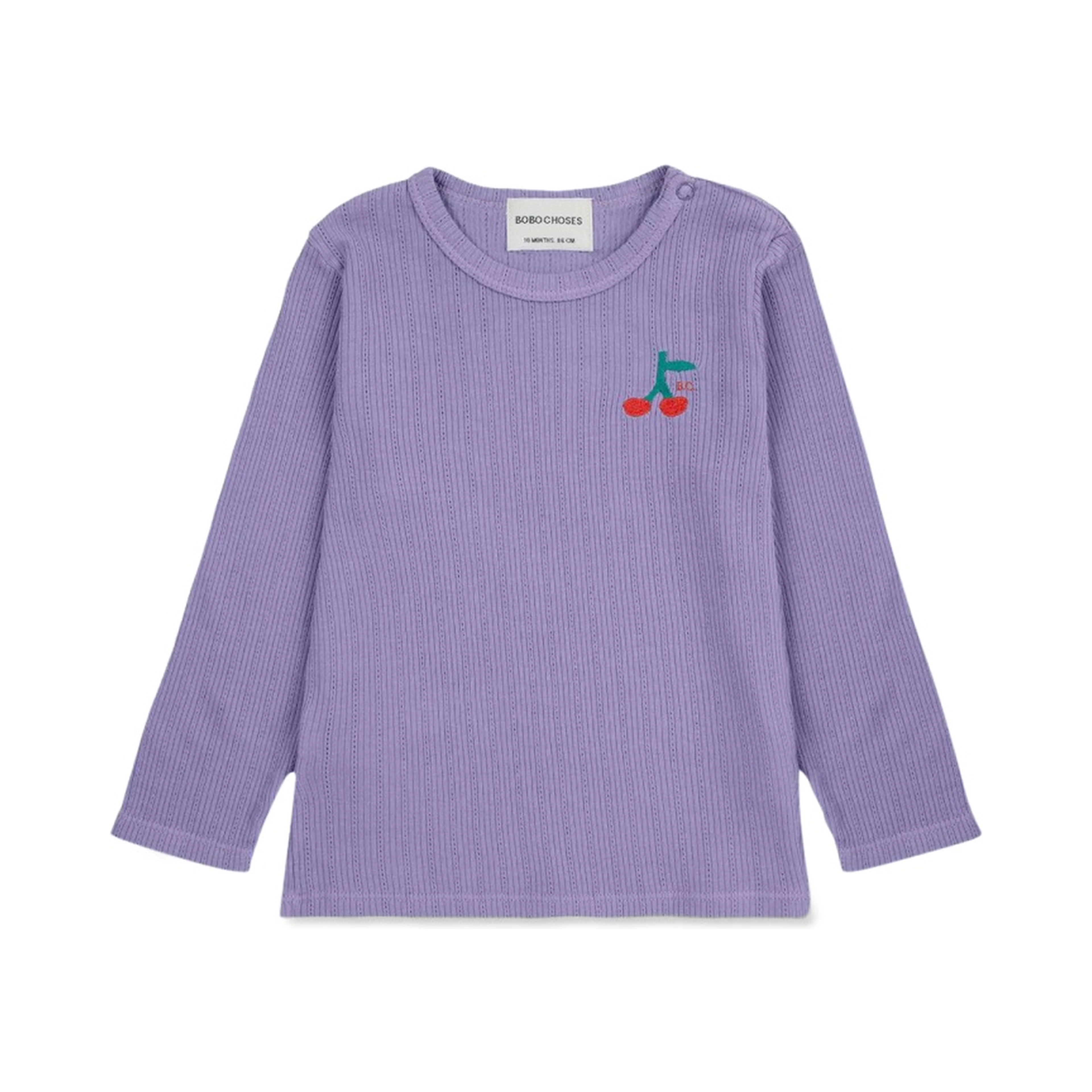 baby cherry long sleeve tight t-shirt