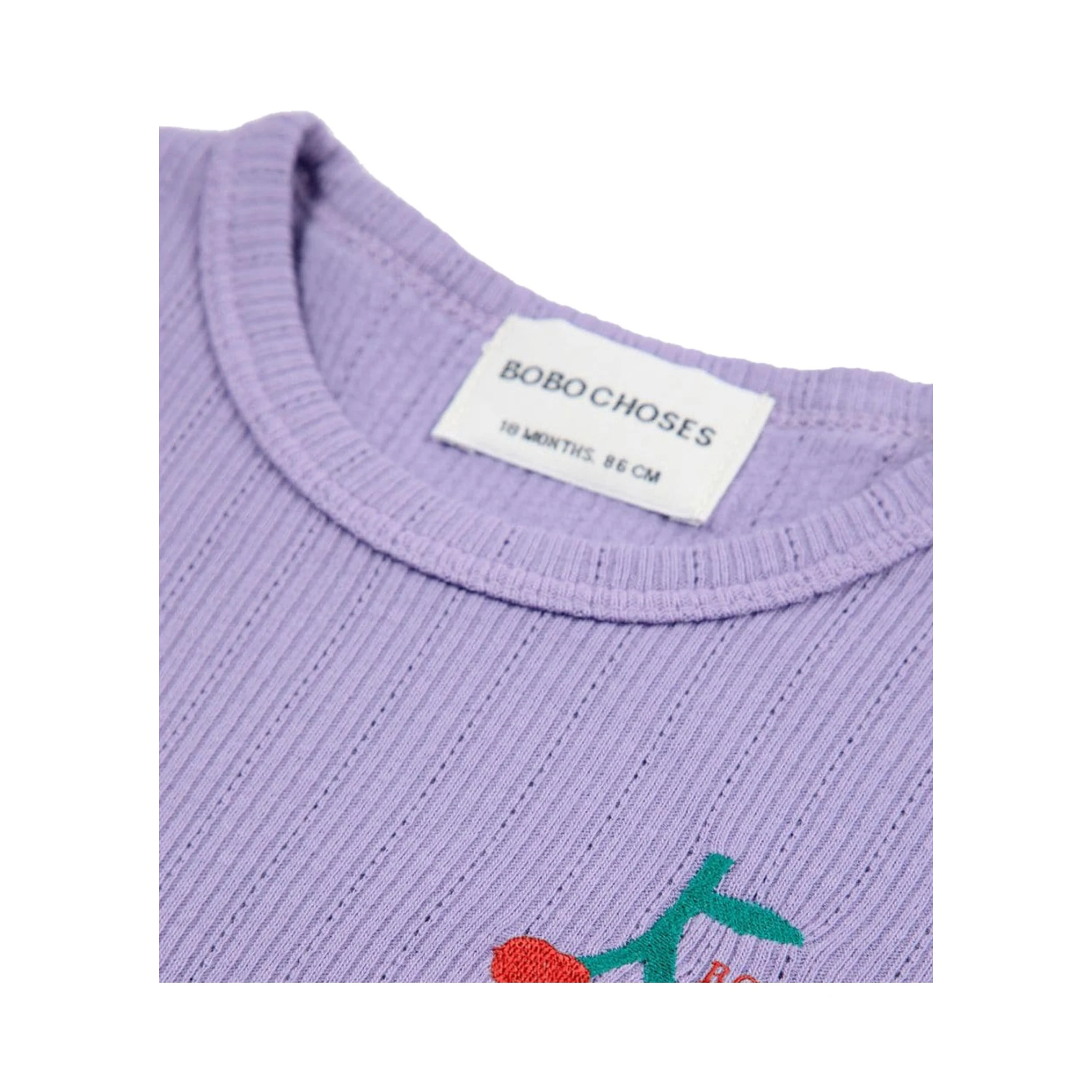 baby cherry long sleeve tight t-shirt