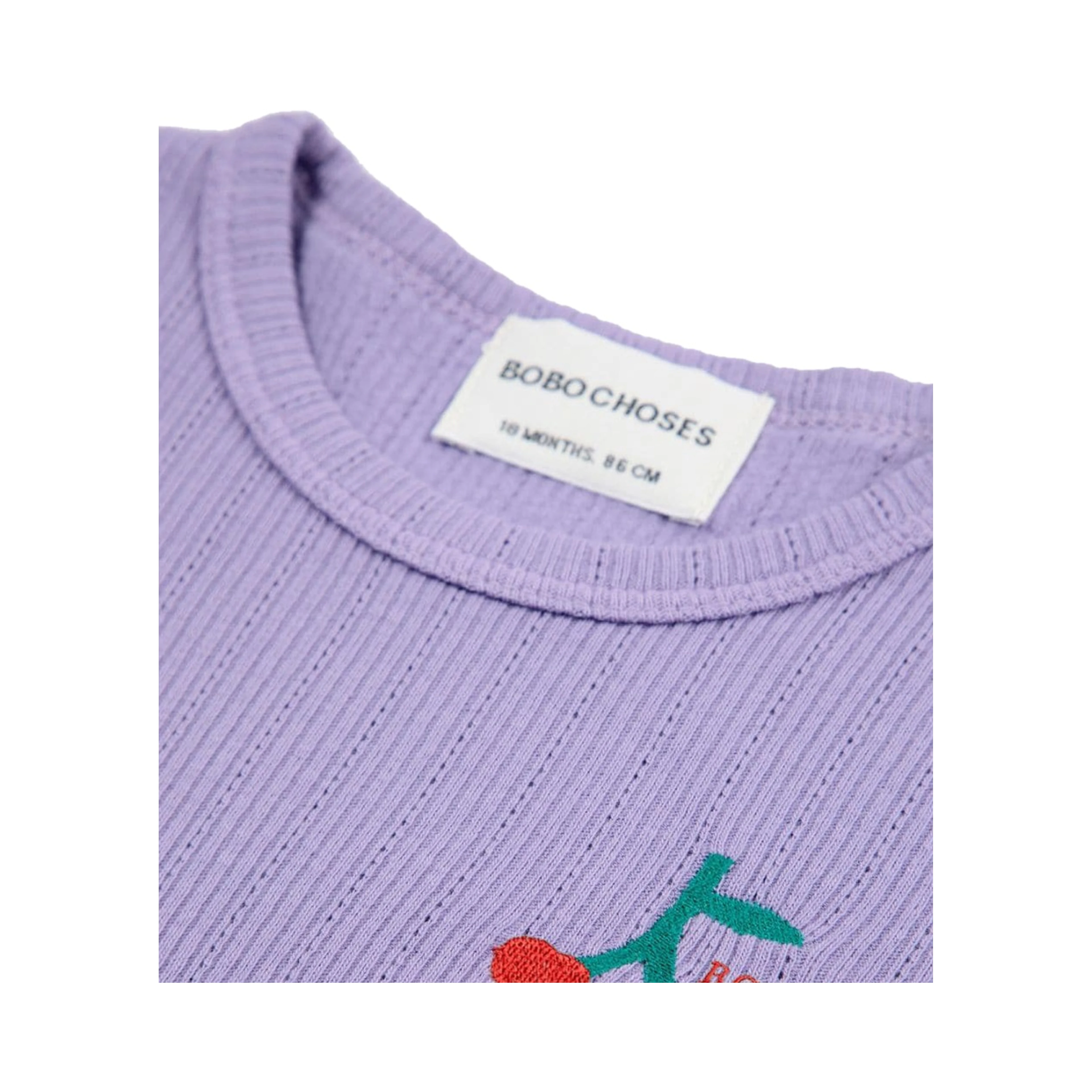 baby cherry long sleeve tight t-shirt