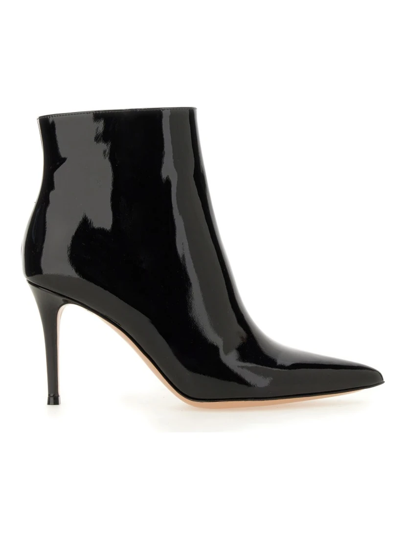 PATENT LEATHER ANKLE BOOT