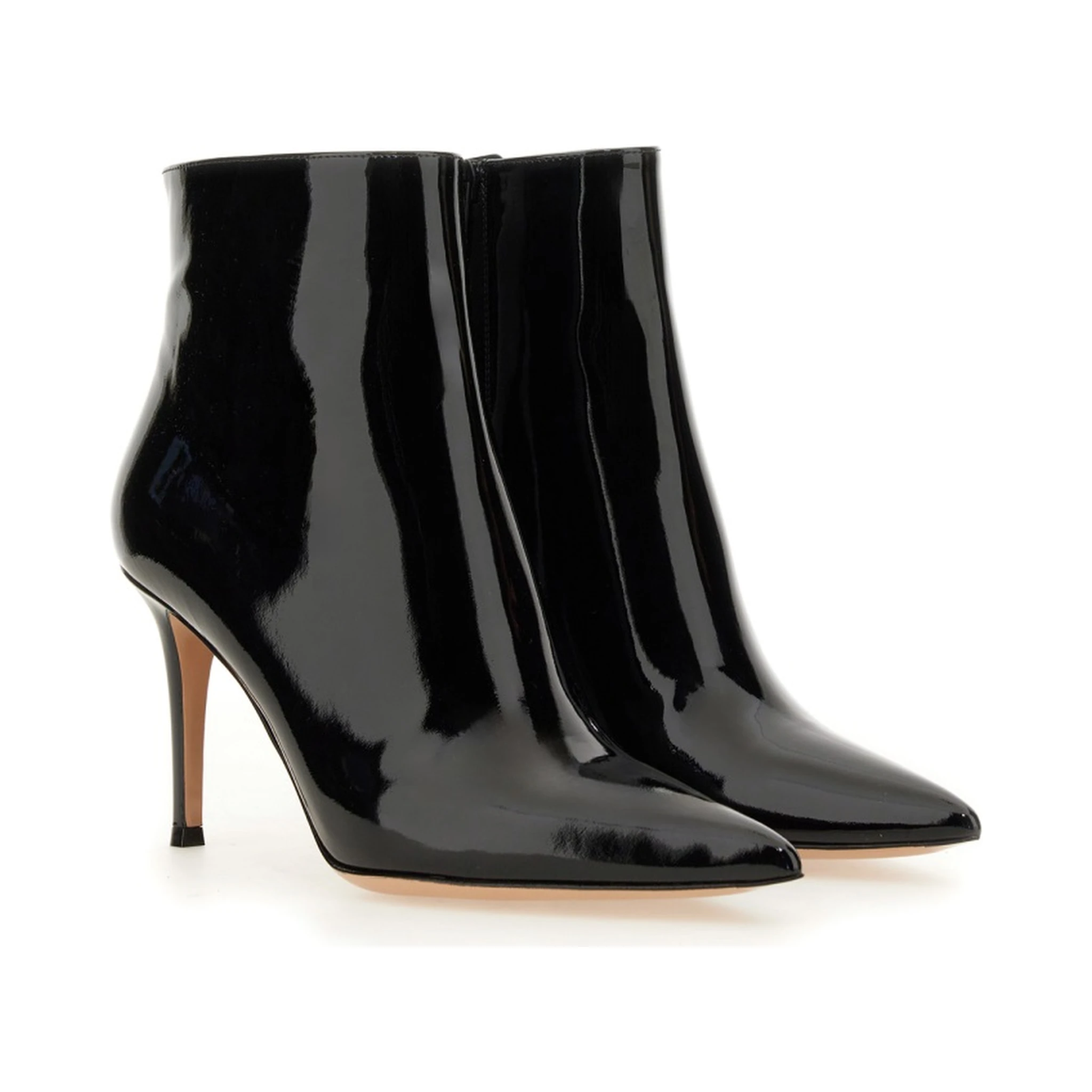 PATENT LEATHER ANKLE BOOT