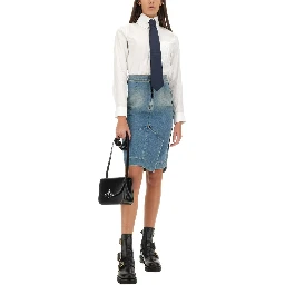DENIM MIDI SKIRT