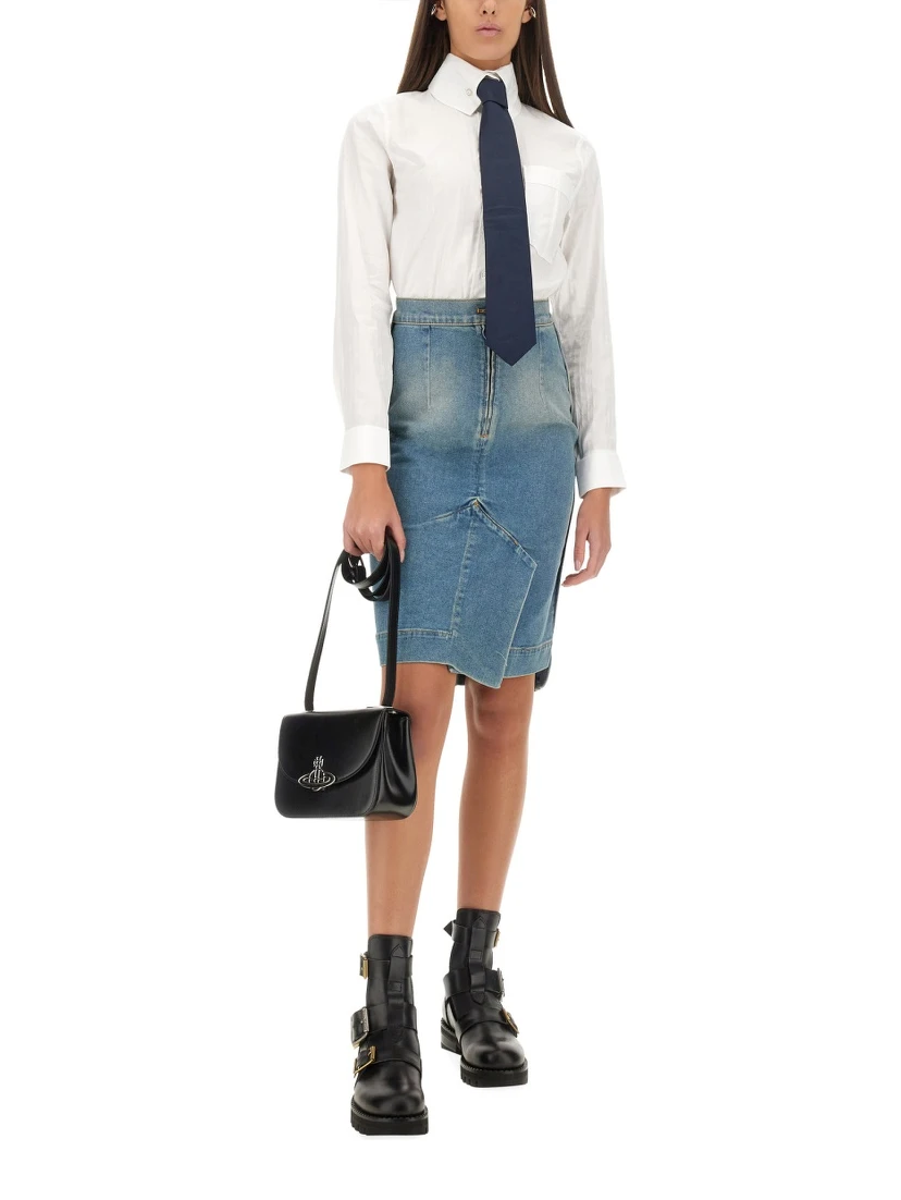 DENIM MIDI SKIRT