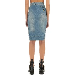 DENIM MIDI SKIRT