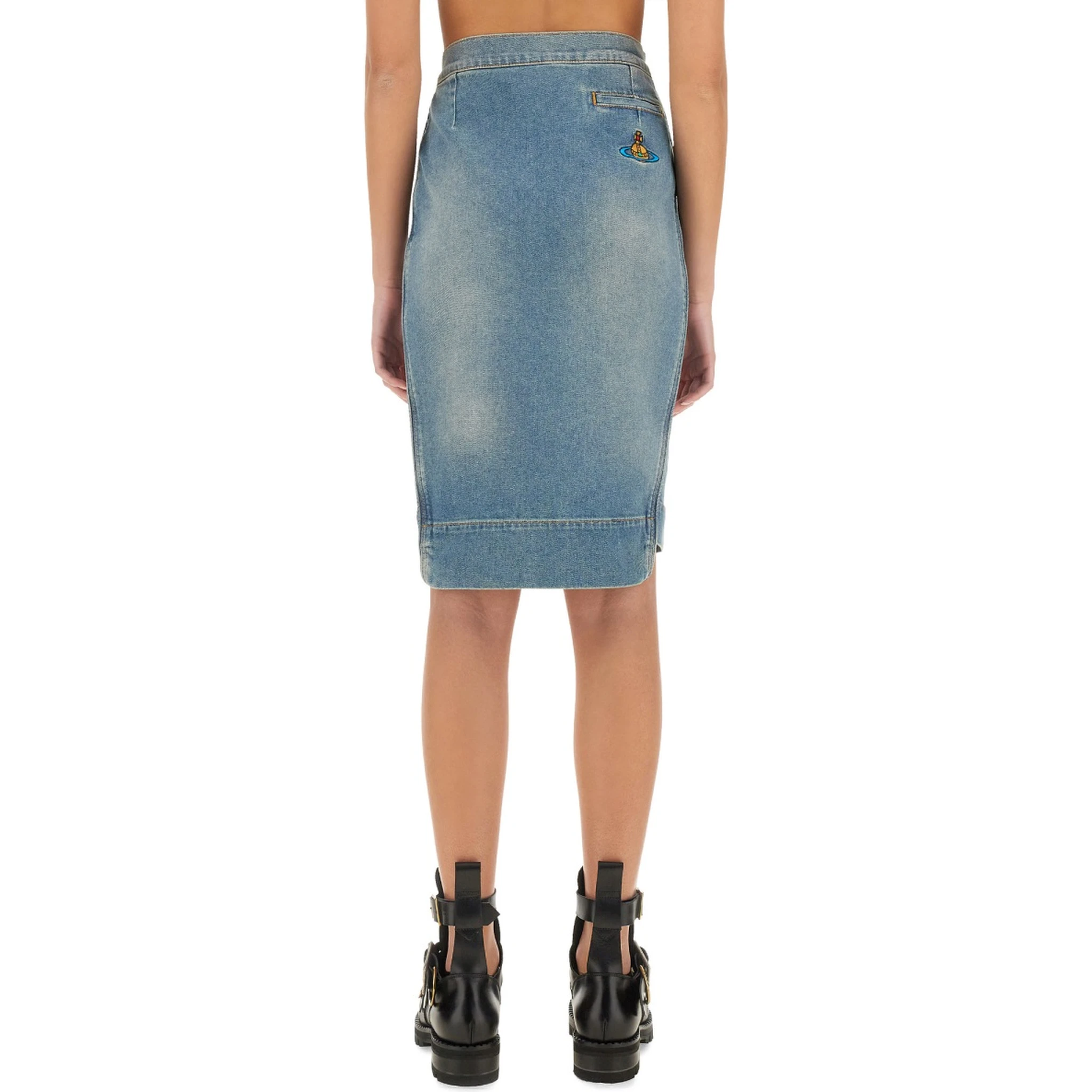 DENIM MIDI SKIRT