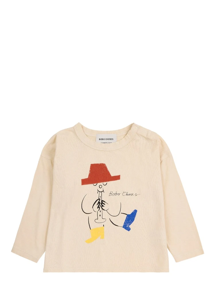 baby magic flute player t-shirt