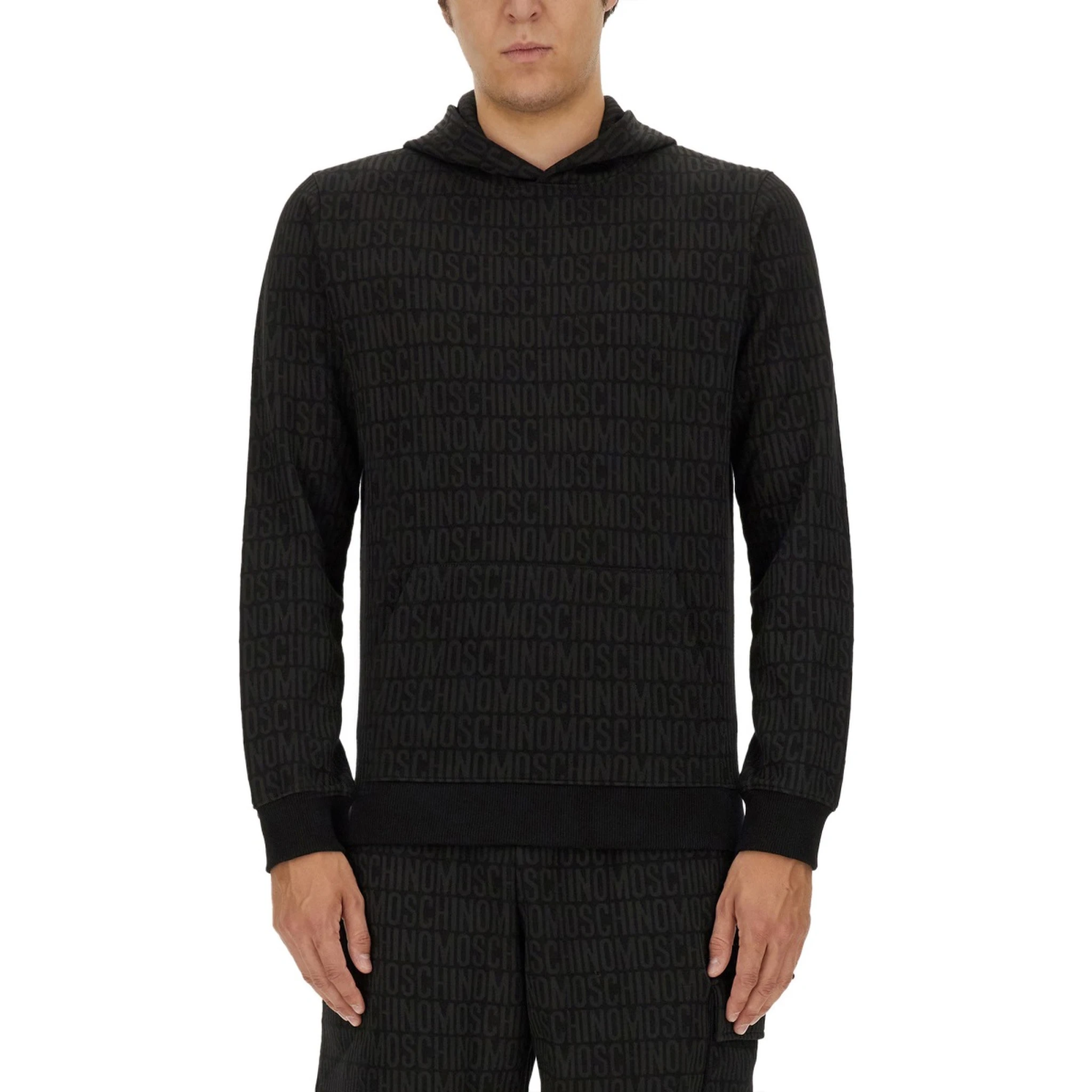 SWEATSHIRT WITH ALL OVER LOGO
