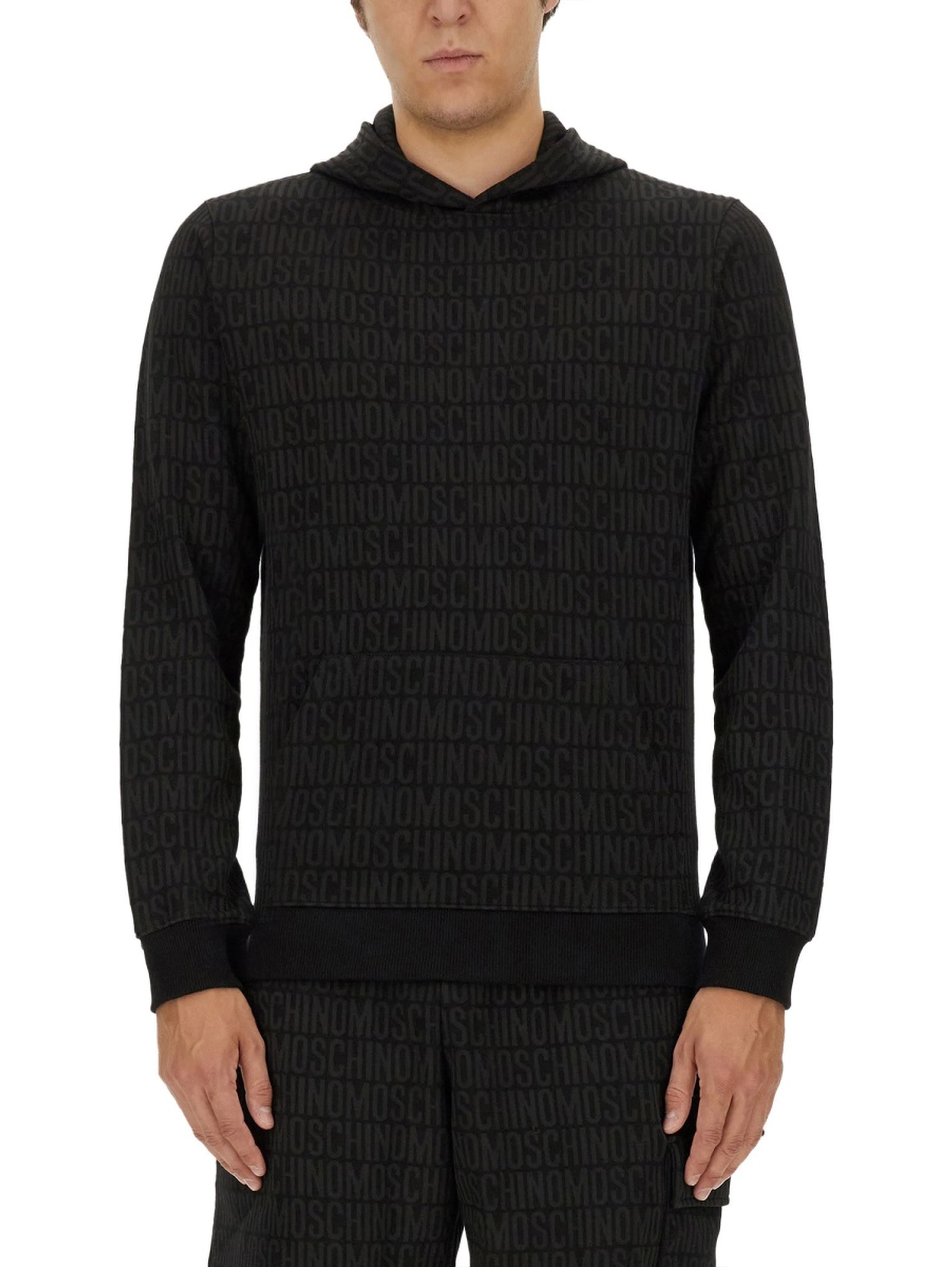 SWEATSHIRT WITH ALL OVER LOGO