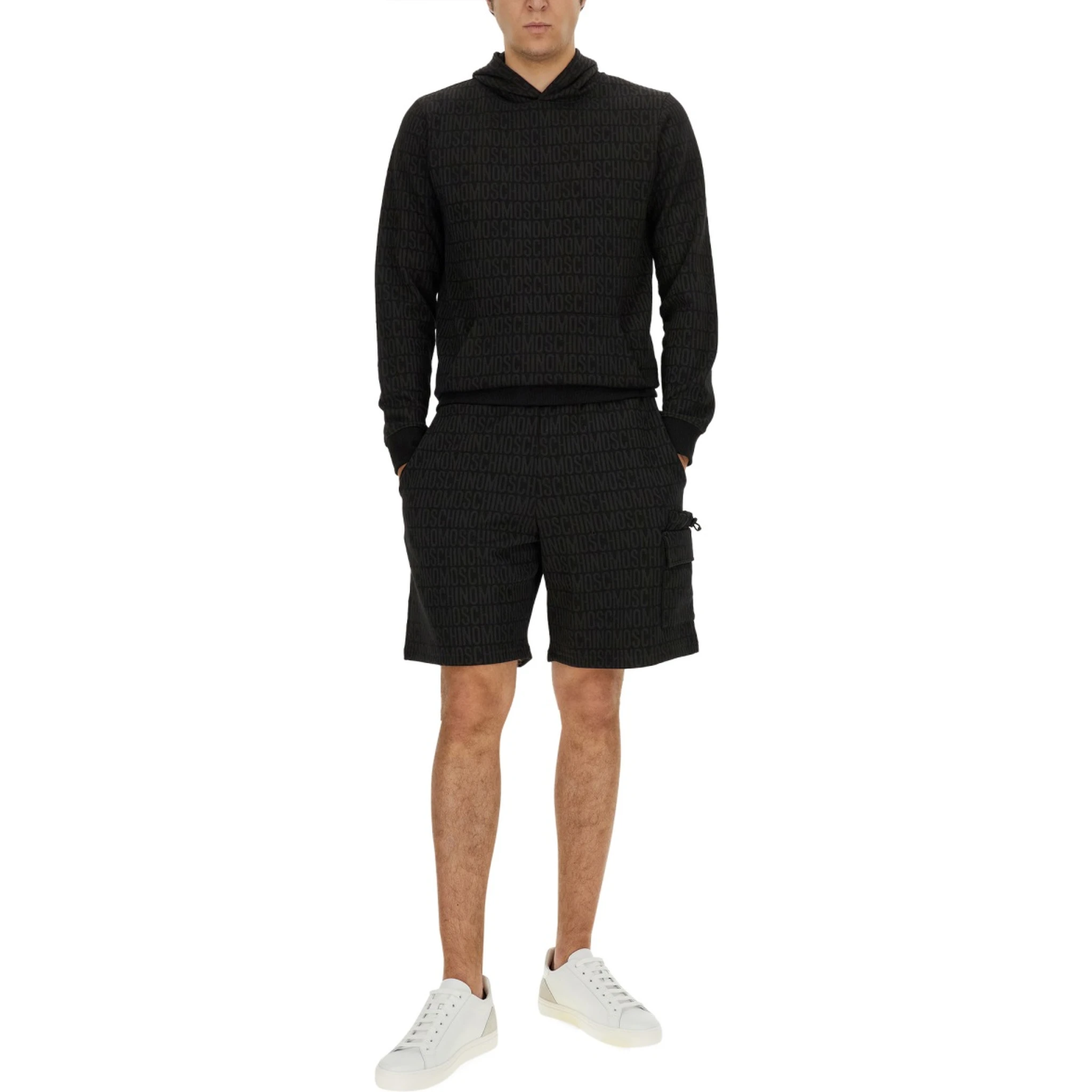 SWEATSHIRT WITH ALL OVER LOGO