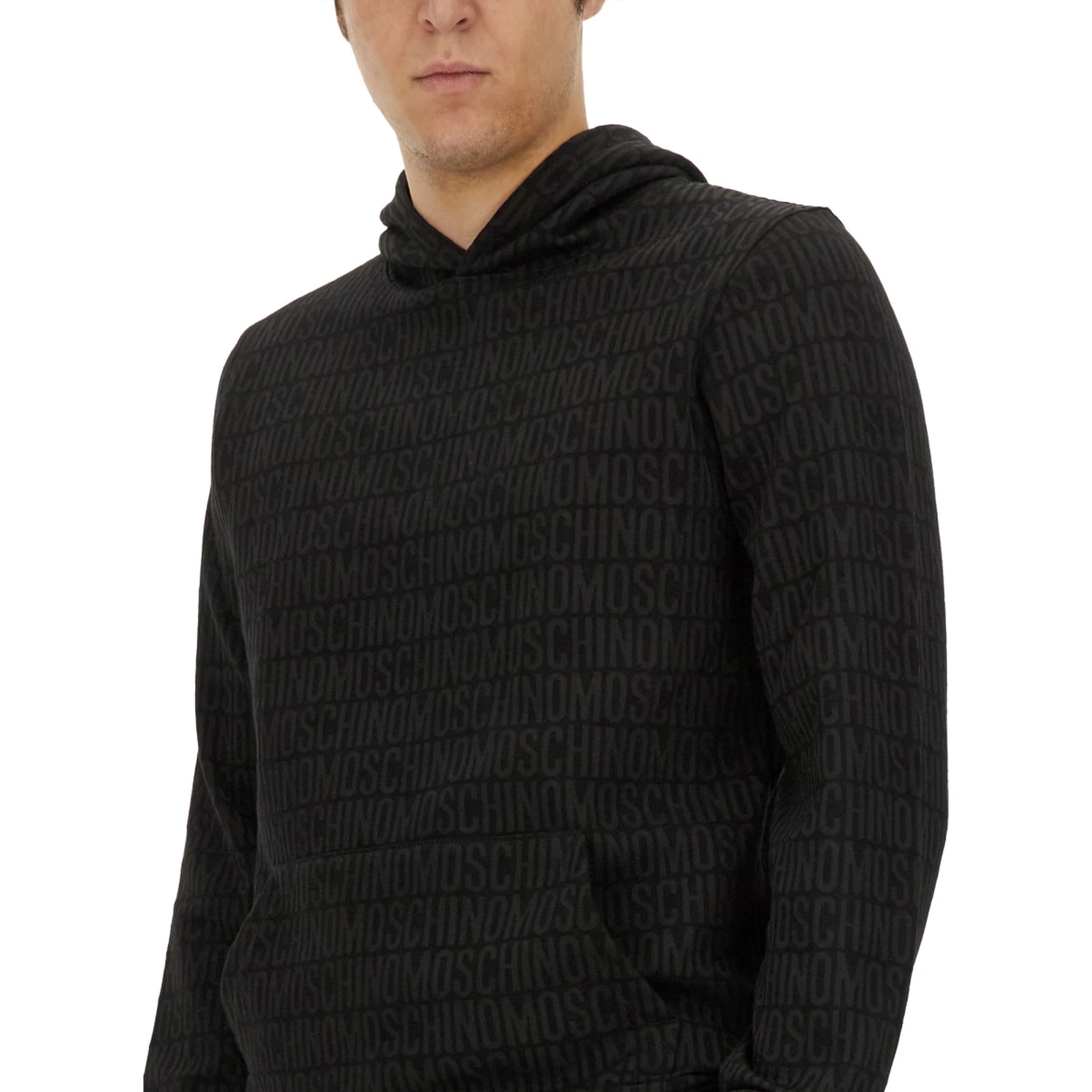 SWEATSHIRT WITH ALL OVER LOGO