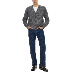 RIBBED CARDIGAN