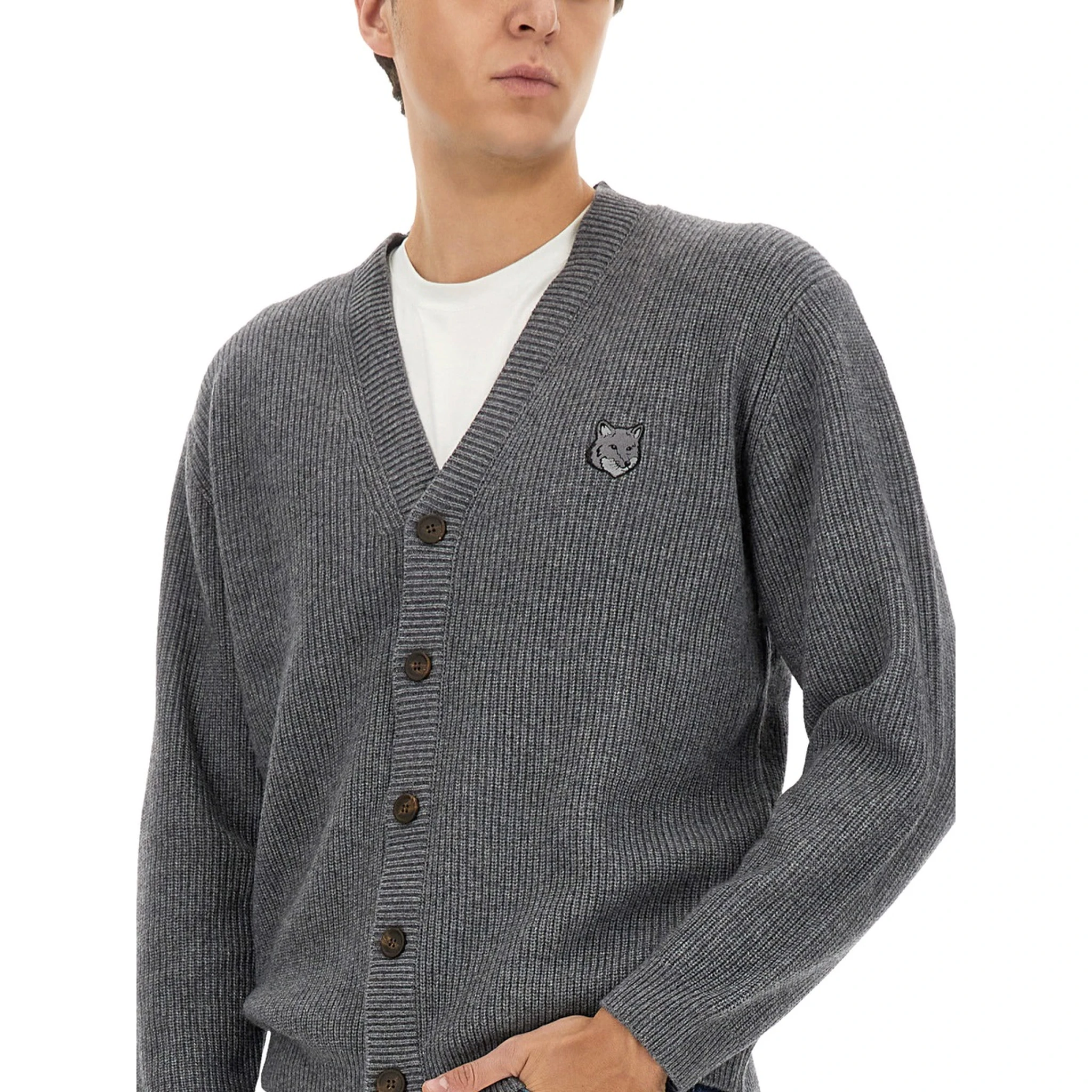 RIBBED CARDIGAN