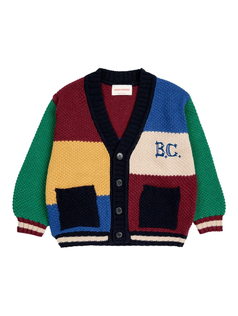 b.c vintage color block cardigan