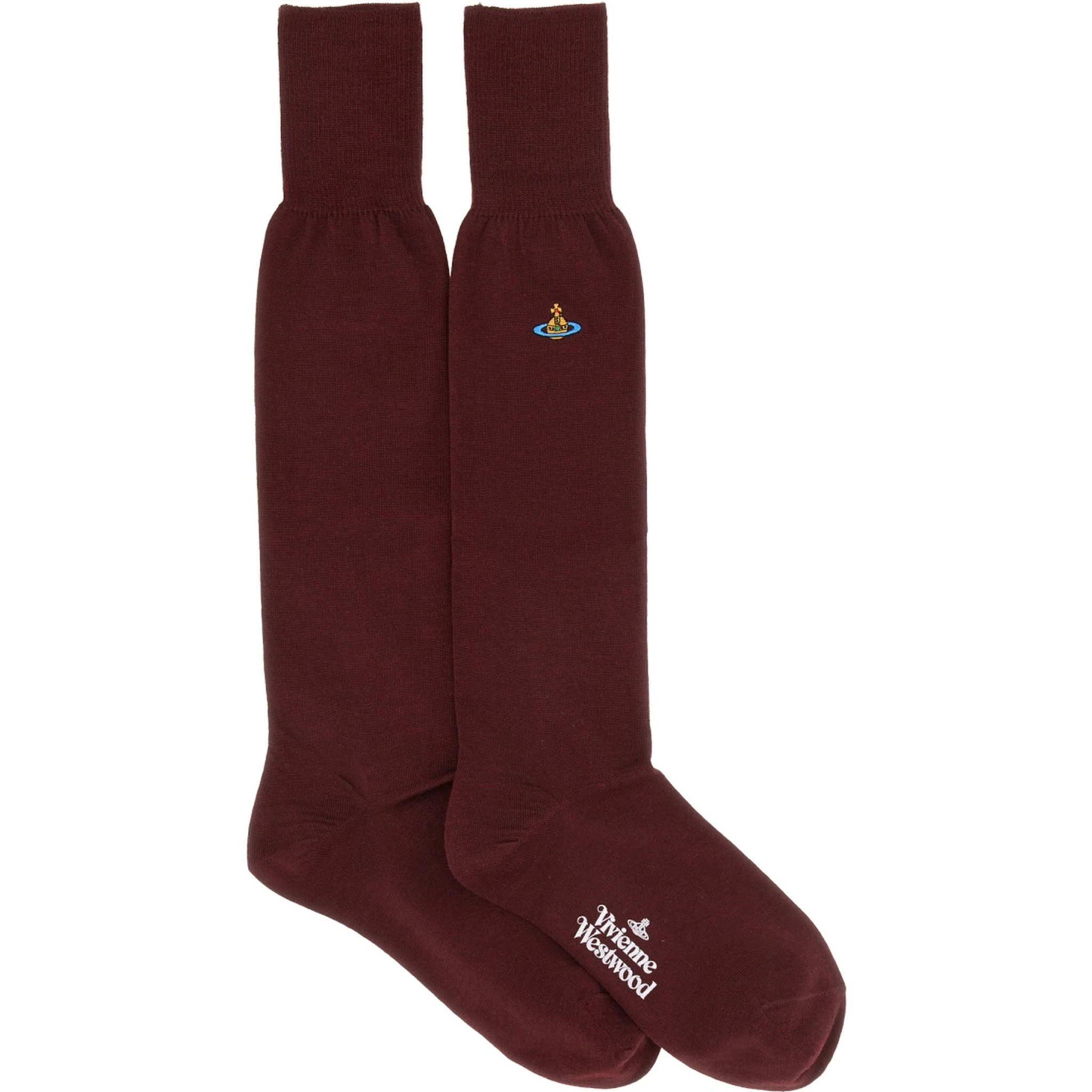 HIGH SOCKS WITH ORB EMBROIDERY