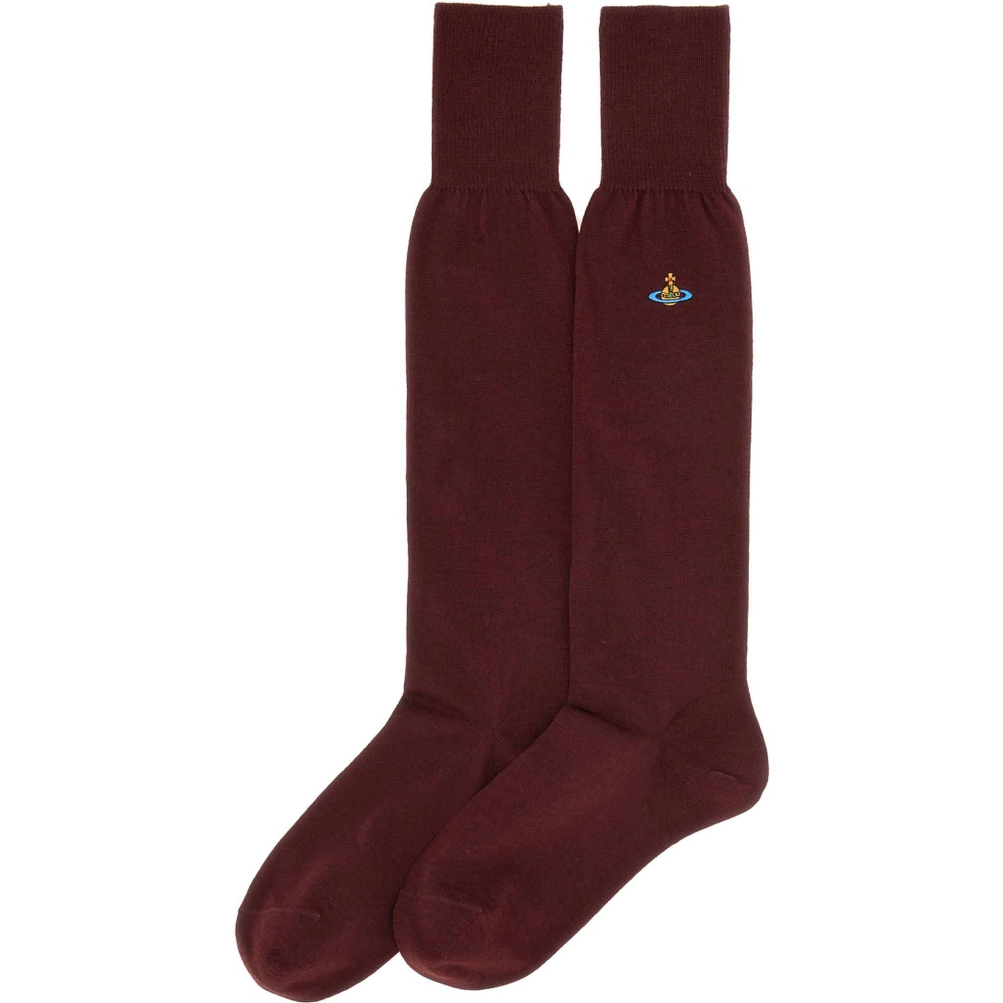 HIGH SOCKS WITH ORB EMBROIDERY