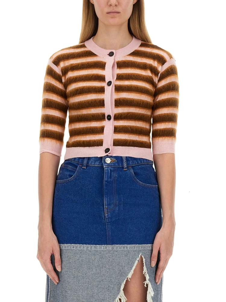 CARDIGAN WITH STRIPE PATTERN