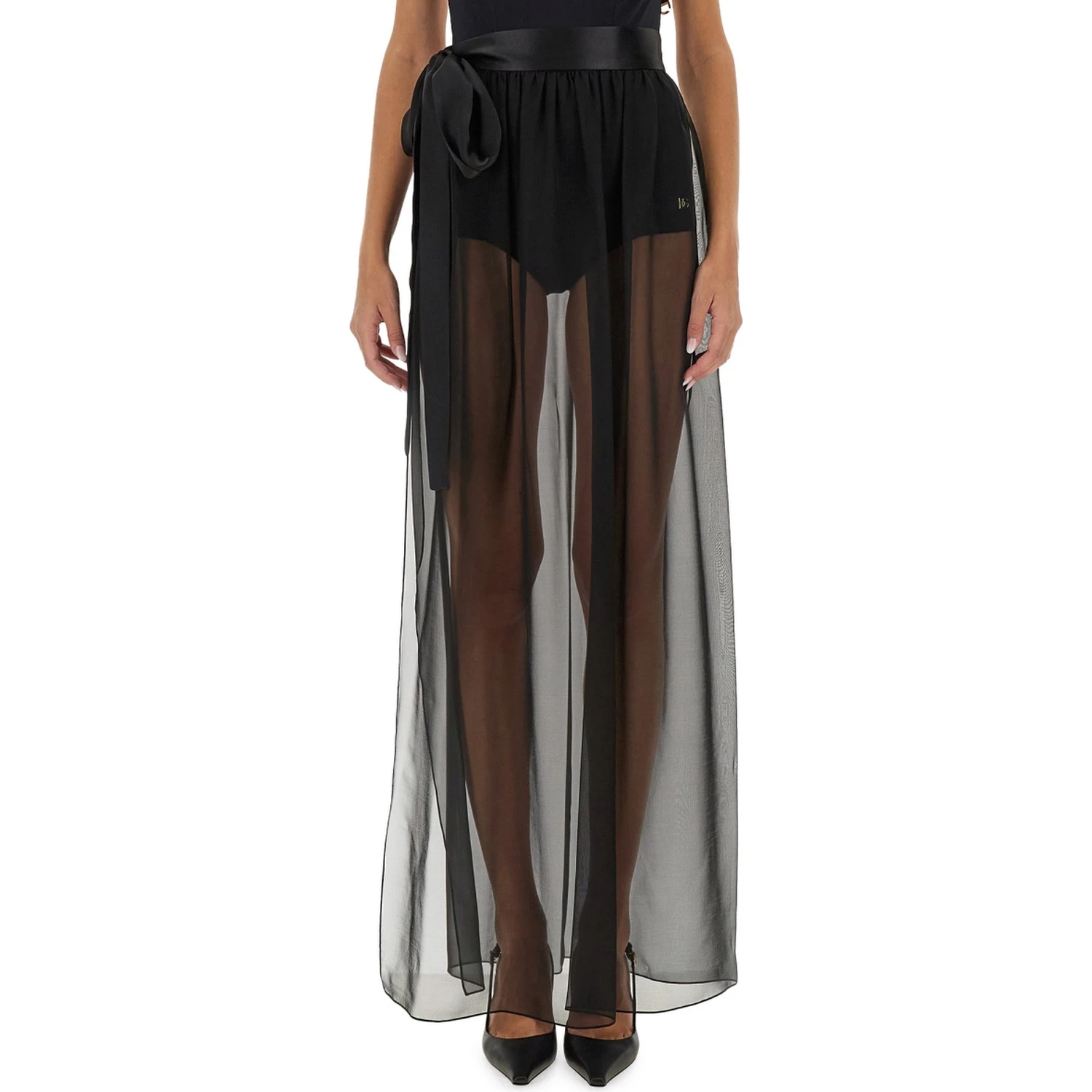 SILK CHIFFON LONG SKIRT
