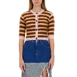 CARDIGAN WITH STRIPE PATTERN