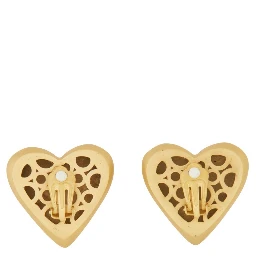 HEART EARRINGS WITH DG LOGO