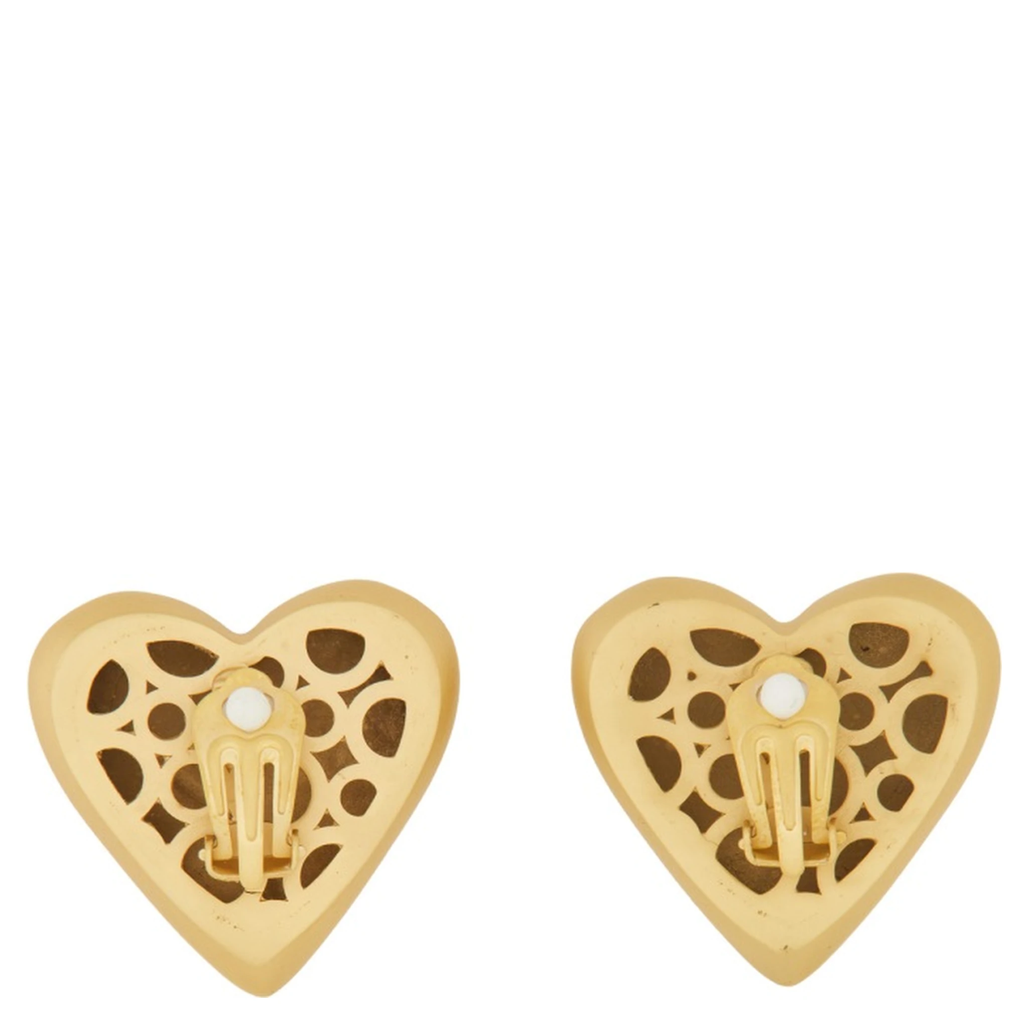 HEART EARRINGS WITH DG LOGO