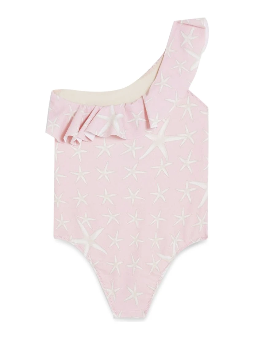 swim one-piece lycra waist grs sea stars print+medusa