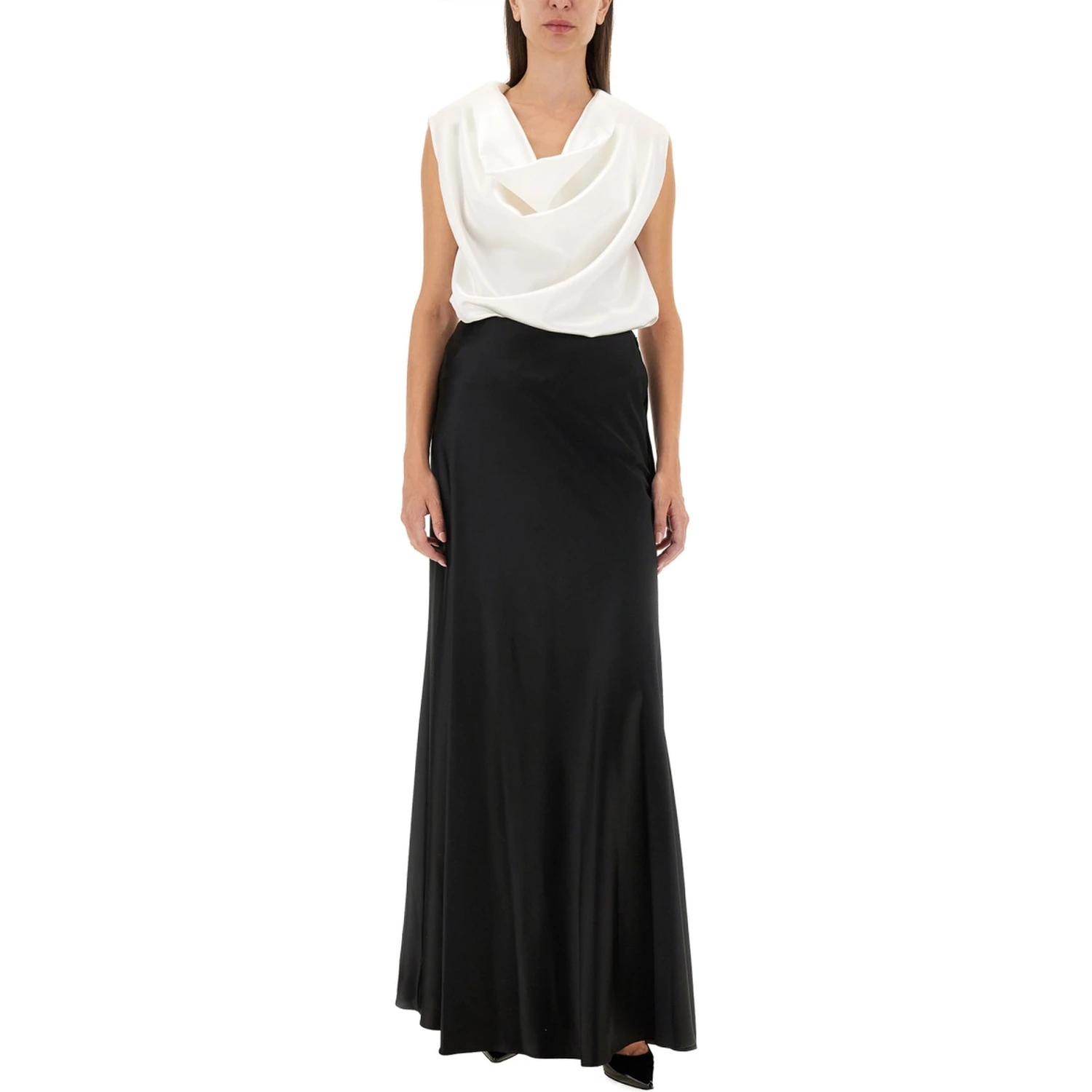 SHIRT WITH DROPPED COLLAR