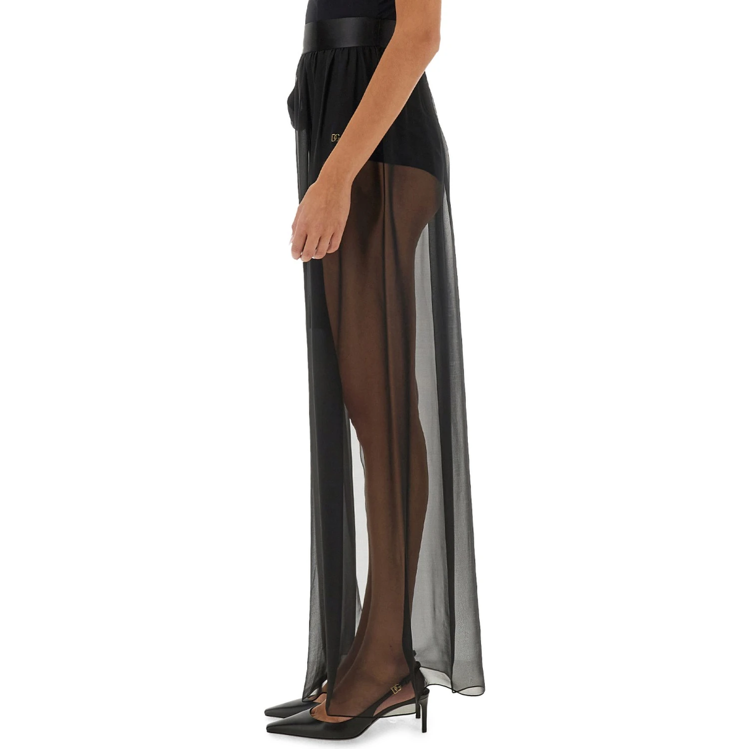 SILK CHIFFON LONG SKIRT