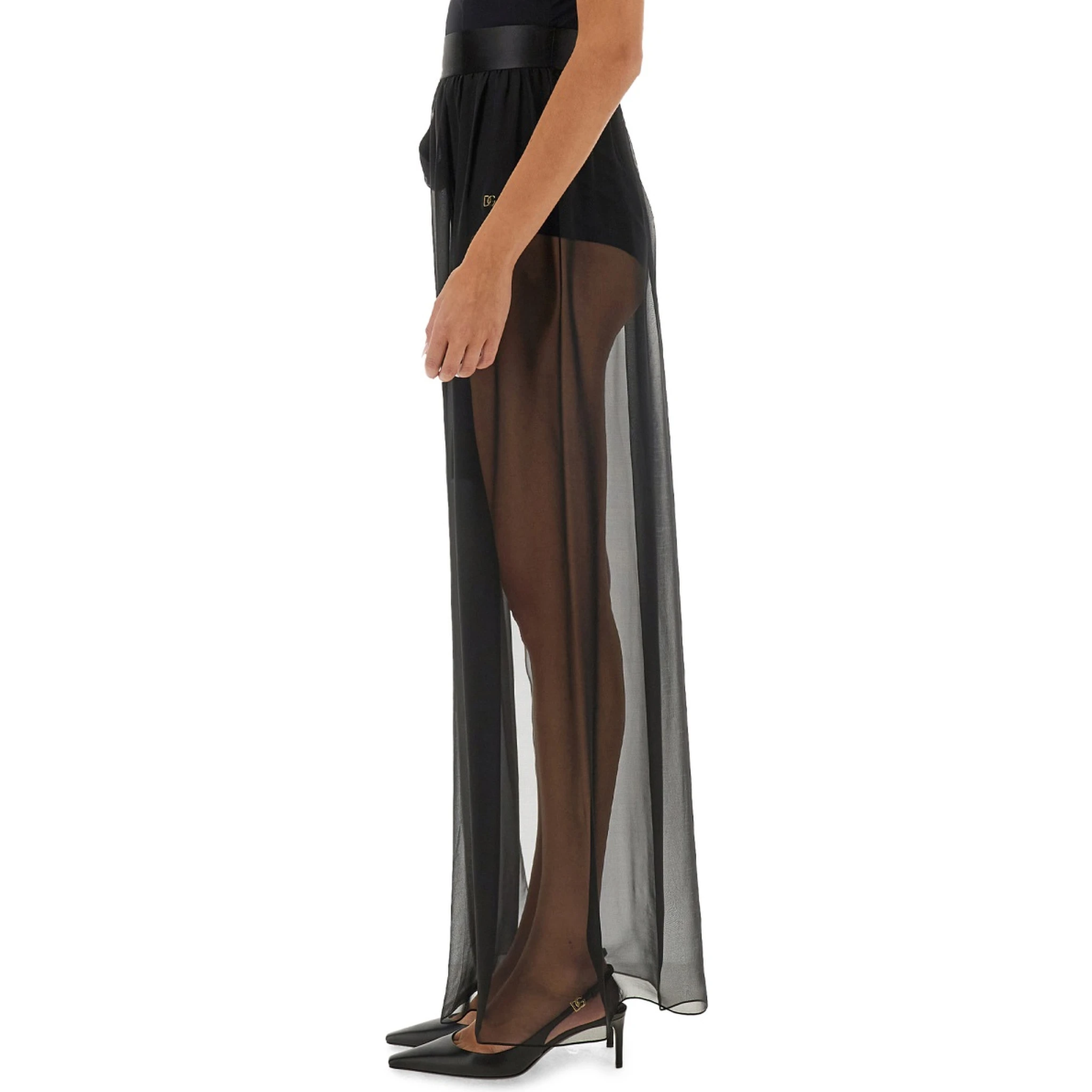 SILK CHIFFON LONG SKIRT