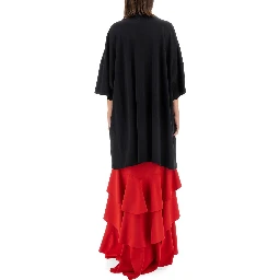 PEACE & PEARLS COTTON INTERLOCK DRESS