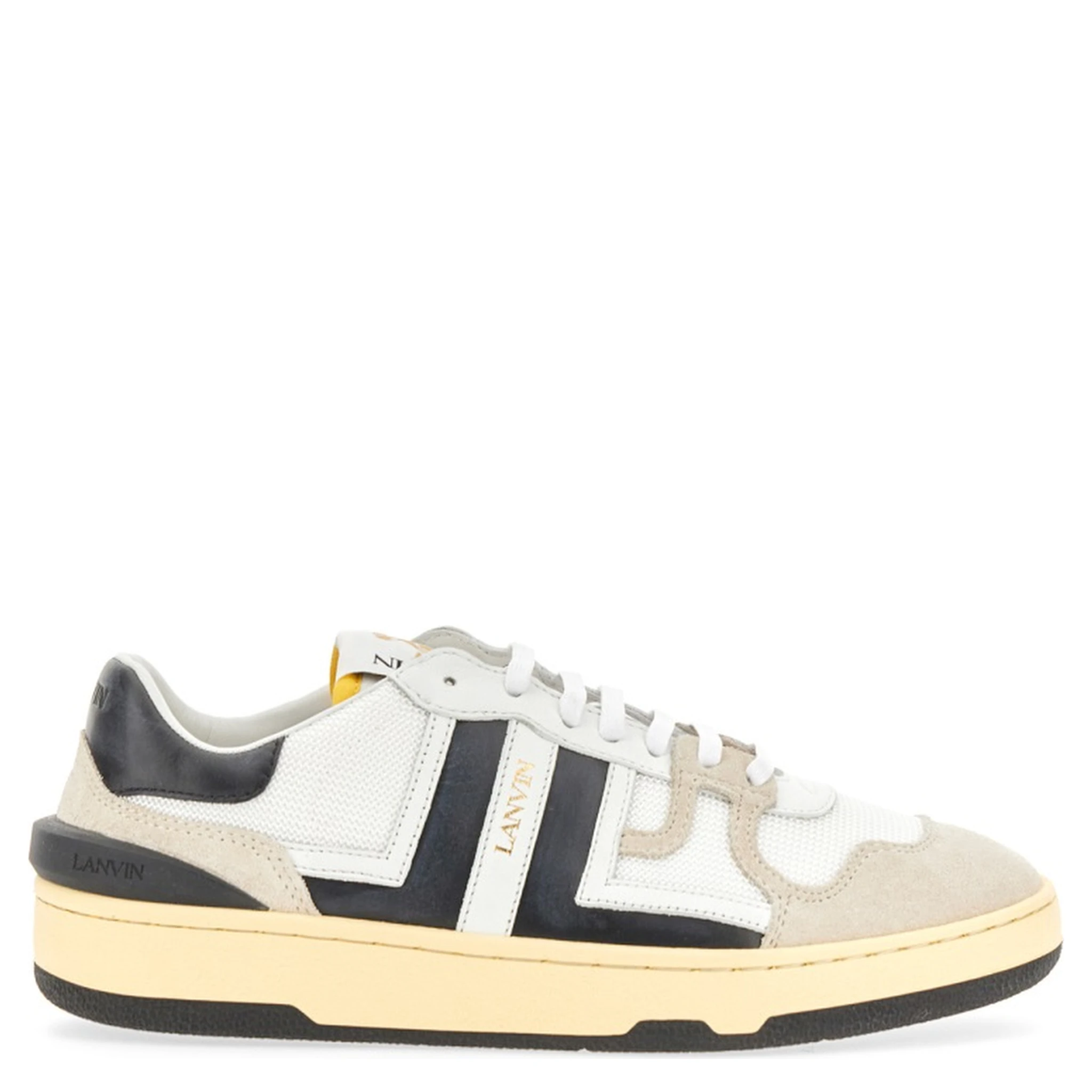 MESH, SUEDE AND NAPPA LEATHER SNEAKER