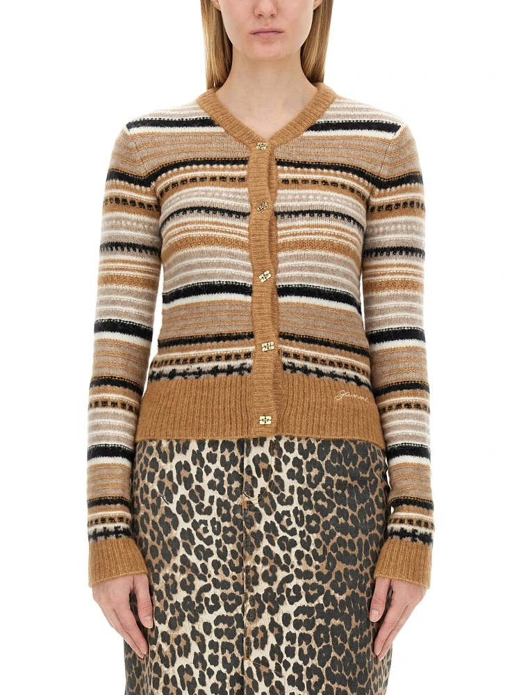 CARDIGAN WITH STRIPE PATTERN