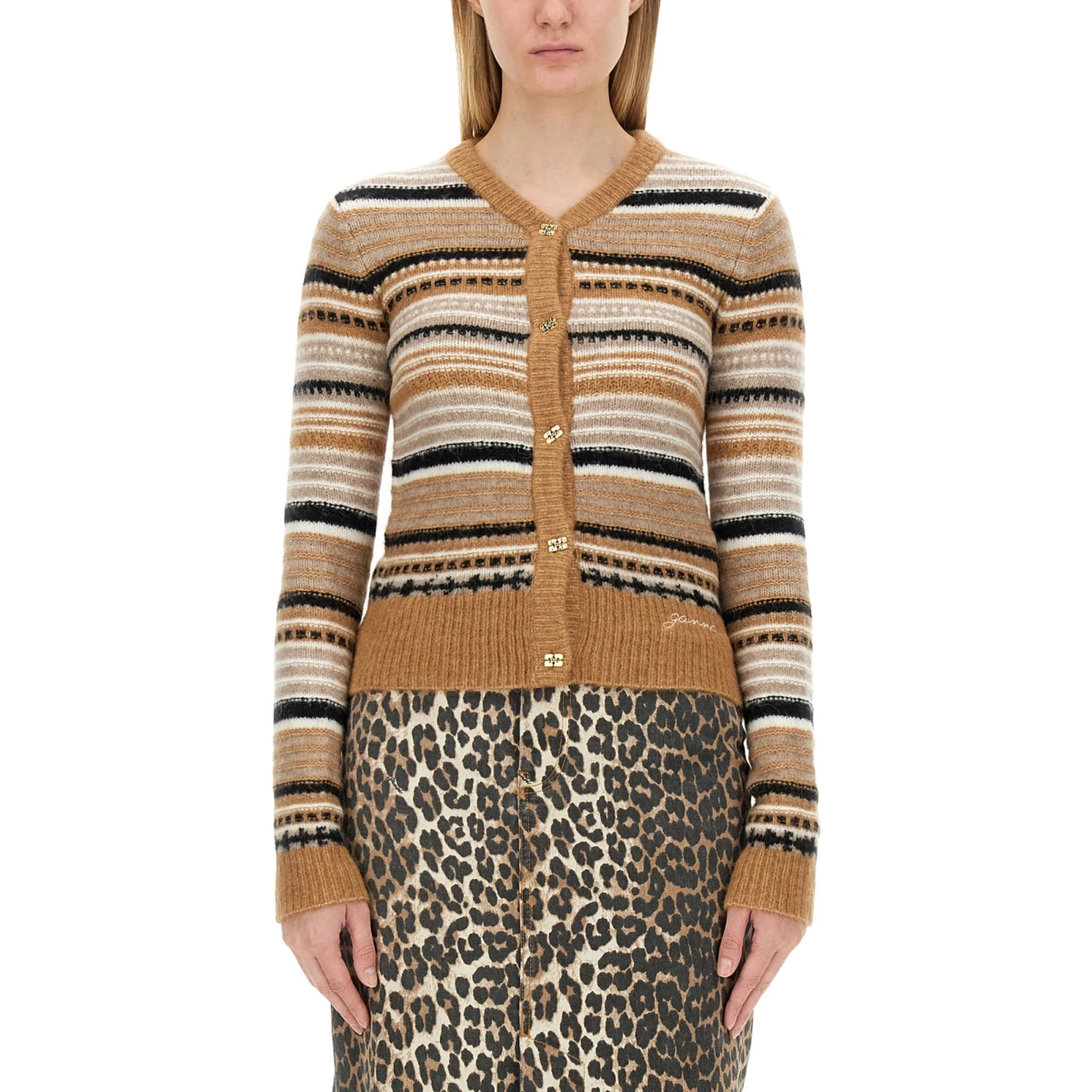CARDIGAN WITH STRIPE PATTERN