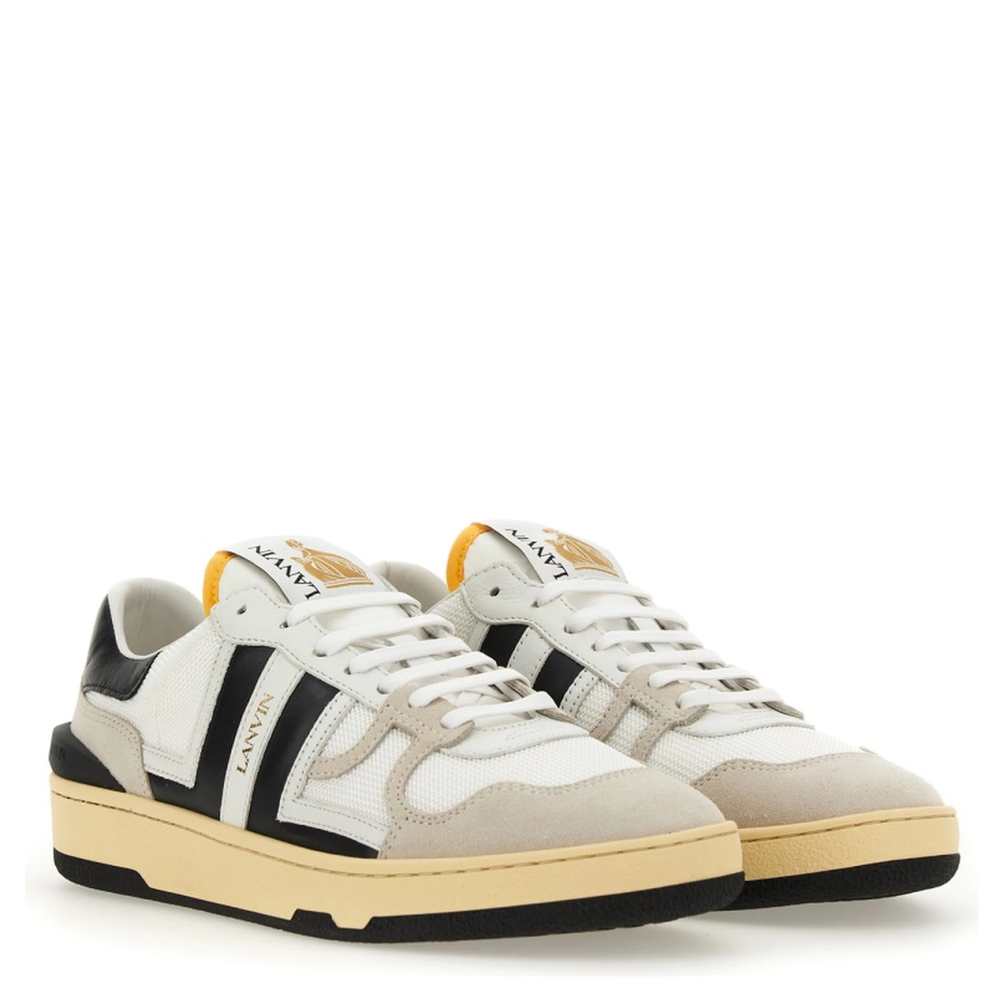 MESH, SUEDE AND NAPPA LEATHER SNEAKER