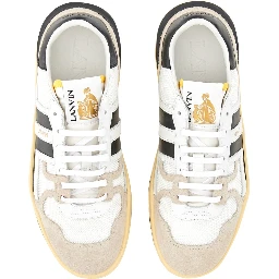 MESH, SUEDE AND NAPPA LEATHER SNEAKER