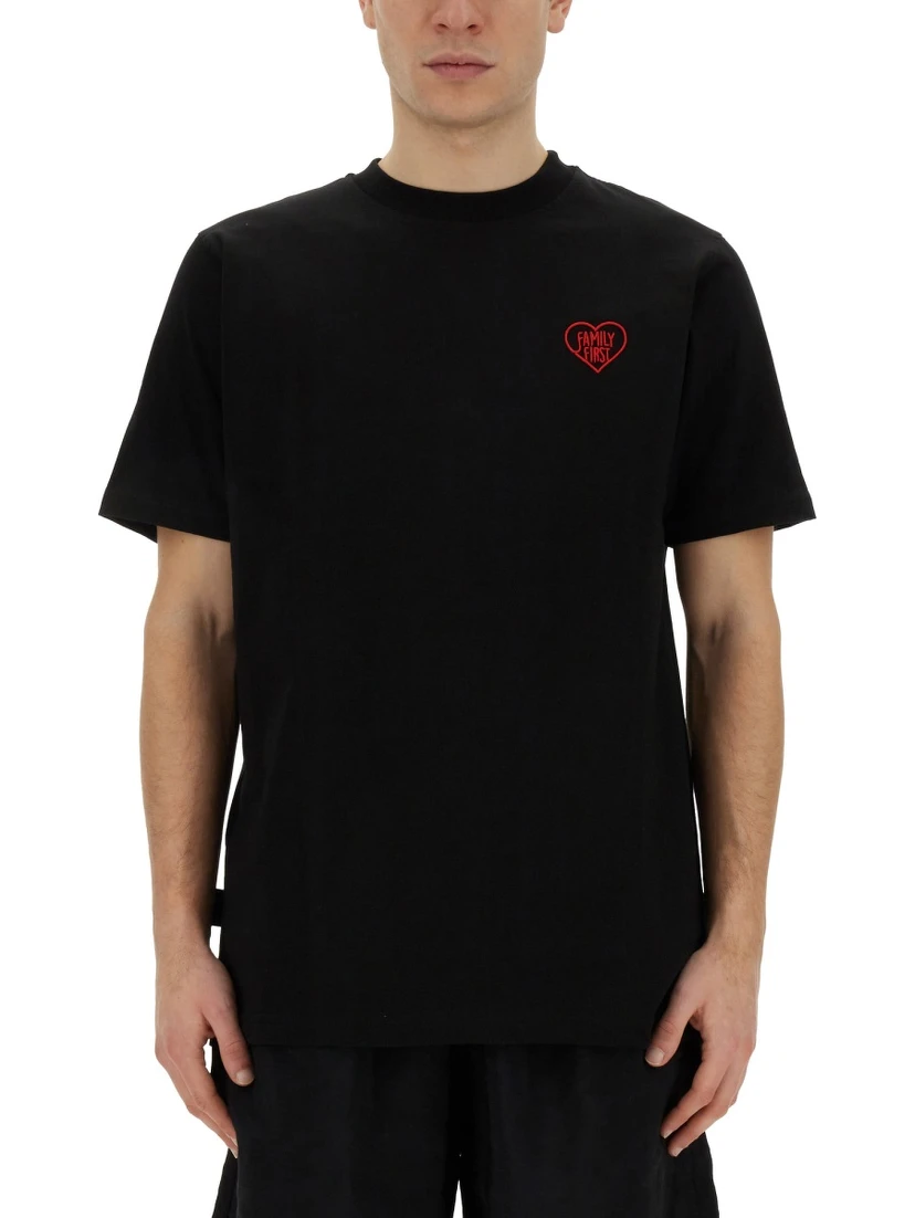 T-SHIRT WITH HEART EMBROIDERY