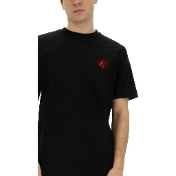 T-SHIRT WITH HEART EMBROIDERY
