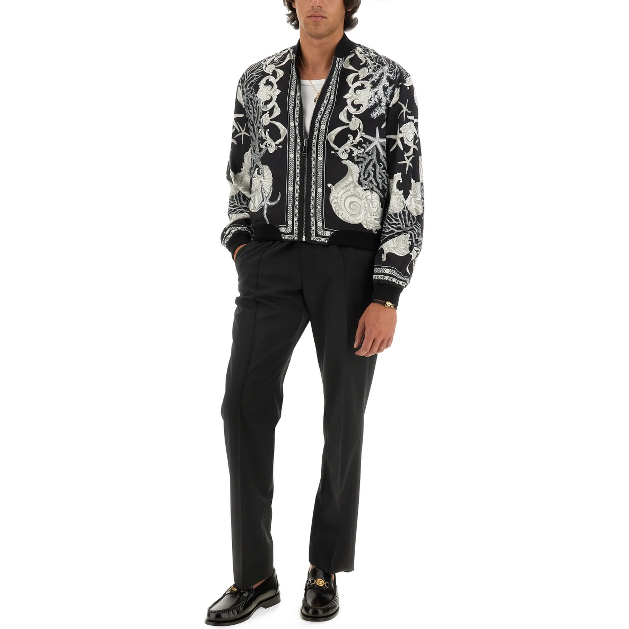 سترة بحرية باروكية قابلة للعكس