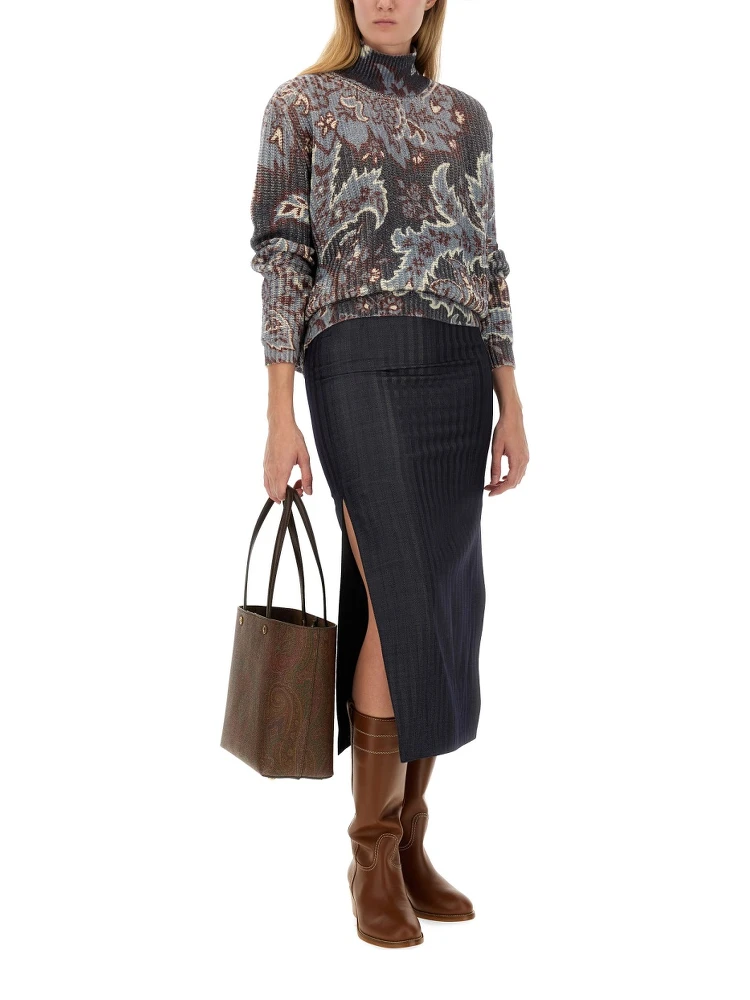 WOOL BLEND PENCIL SKIRT alternative