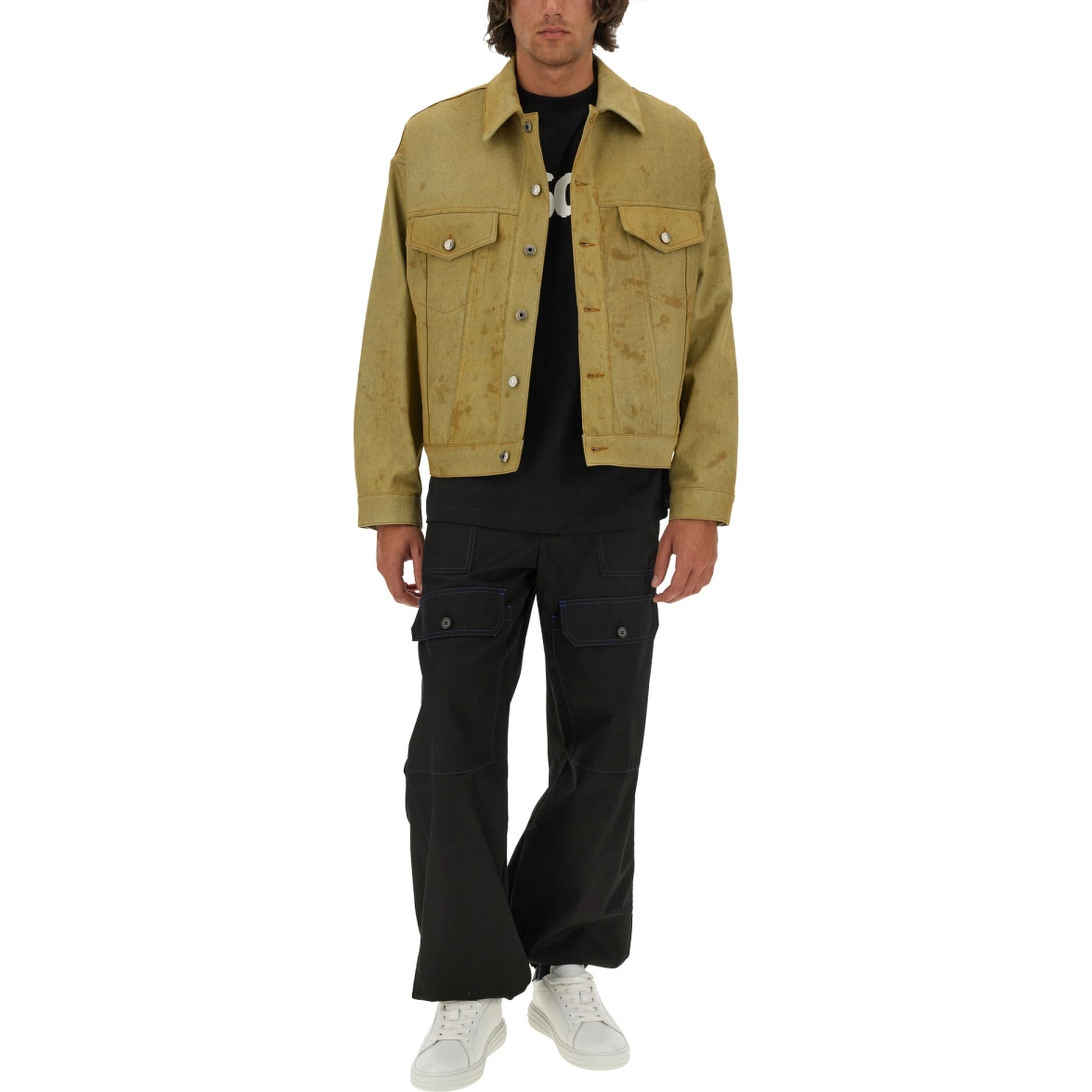 DENIM JACKET DYED IN TEA
