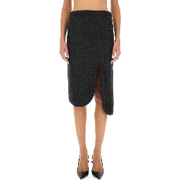 PADDED SKIRT WITH TUBE DETAIL