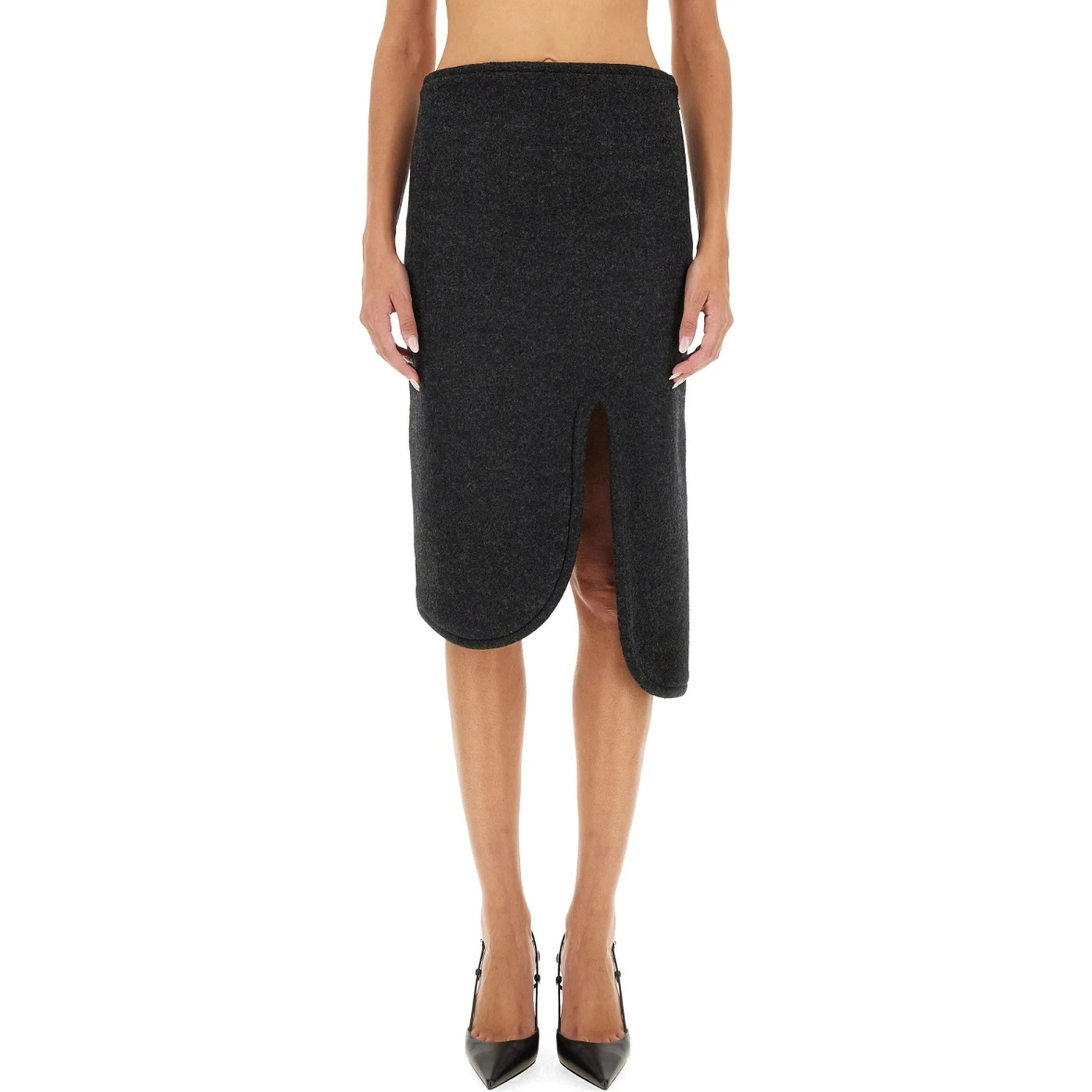 PADDED SKIRT WITH TUBE DETAIL